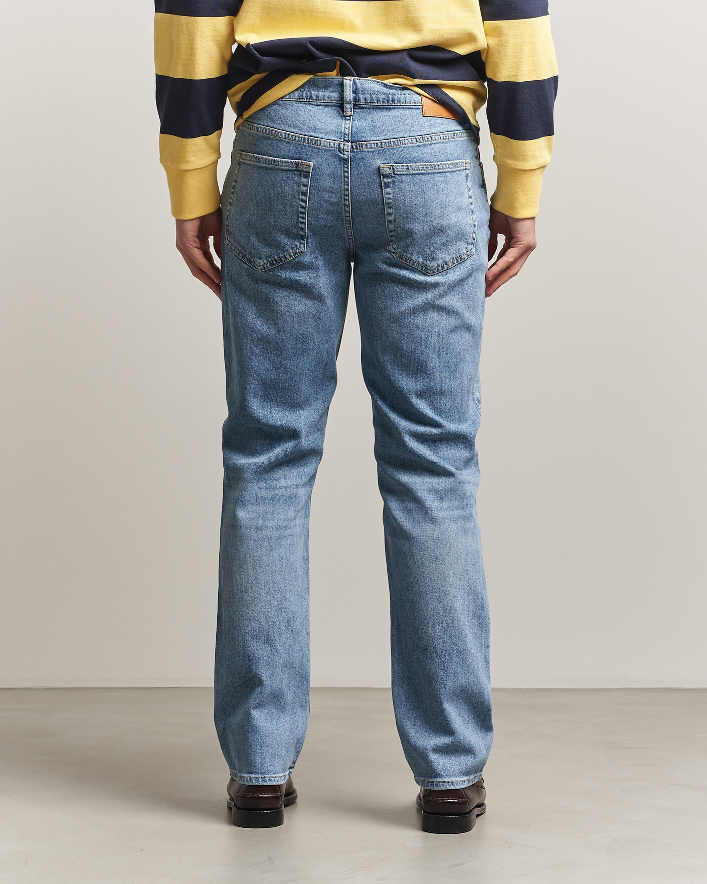 Uomini | Jeans | GANT | Regular Fit Jeans Semi Light Blue Worn In