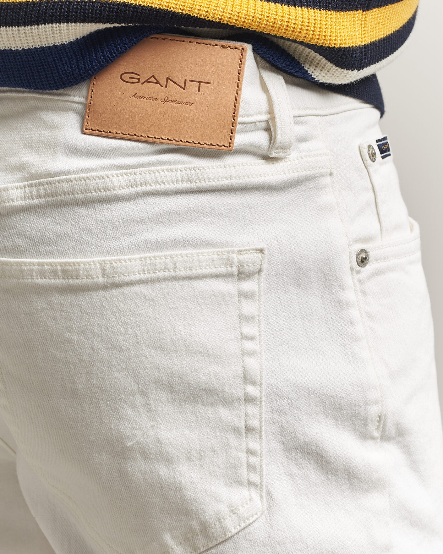 Uomini | Pantaloni | Gant | Regular Fit Jeans Eggshell