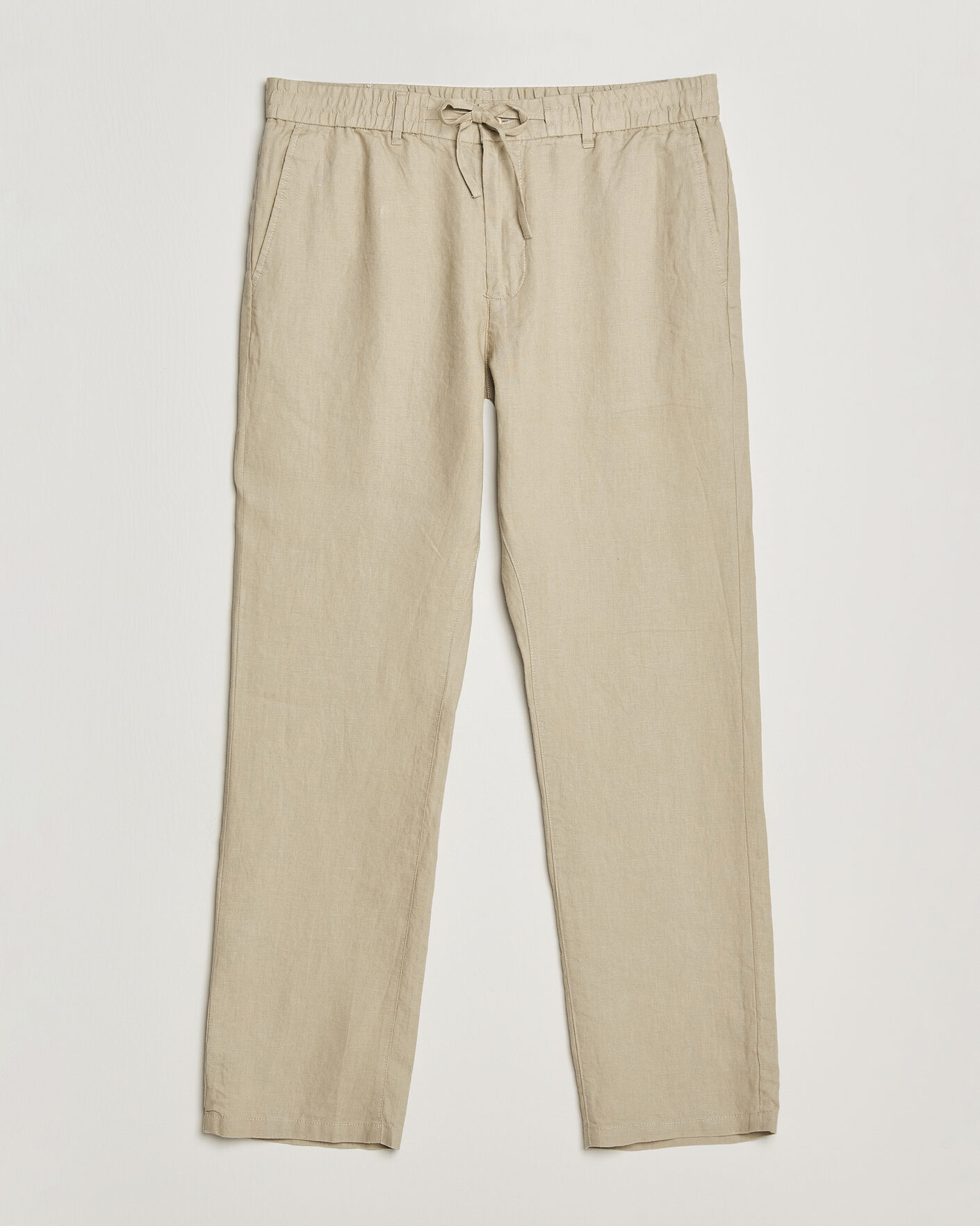 Uomini | Pantaloni | Gant | Regular Fit Linen Drawstring Pants Oat Beige