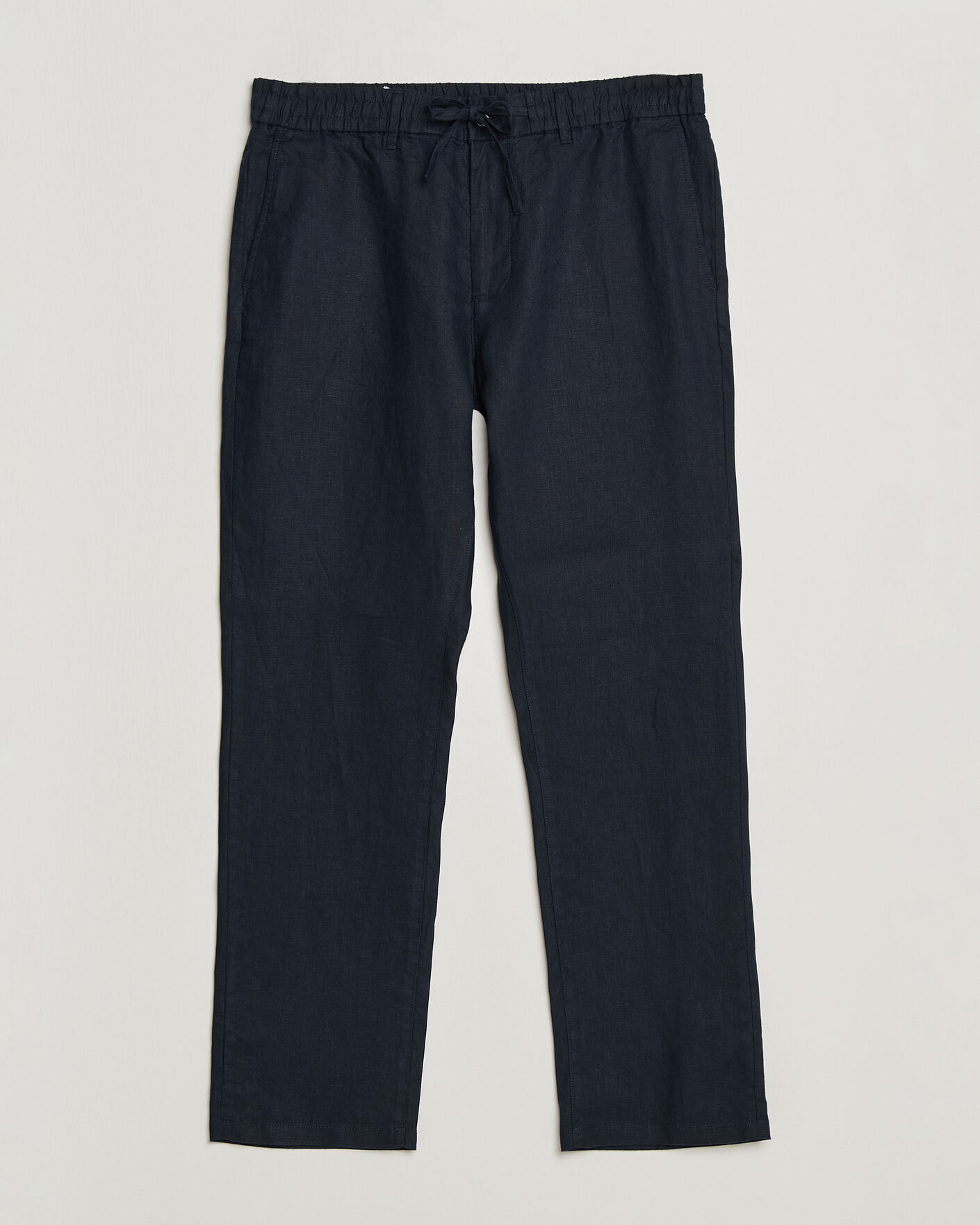 Uomini | Pantaloni | Gant | Regular Fit Linen Drawstring Pants Evening Blue
