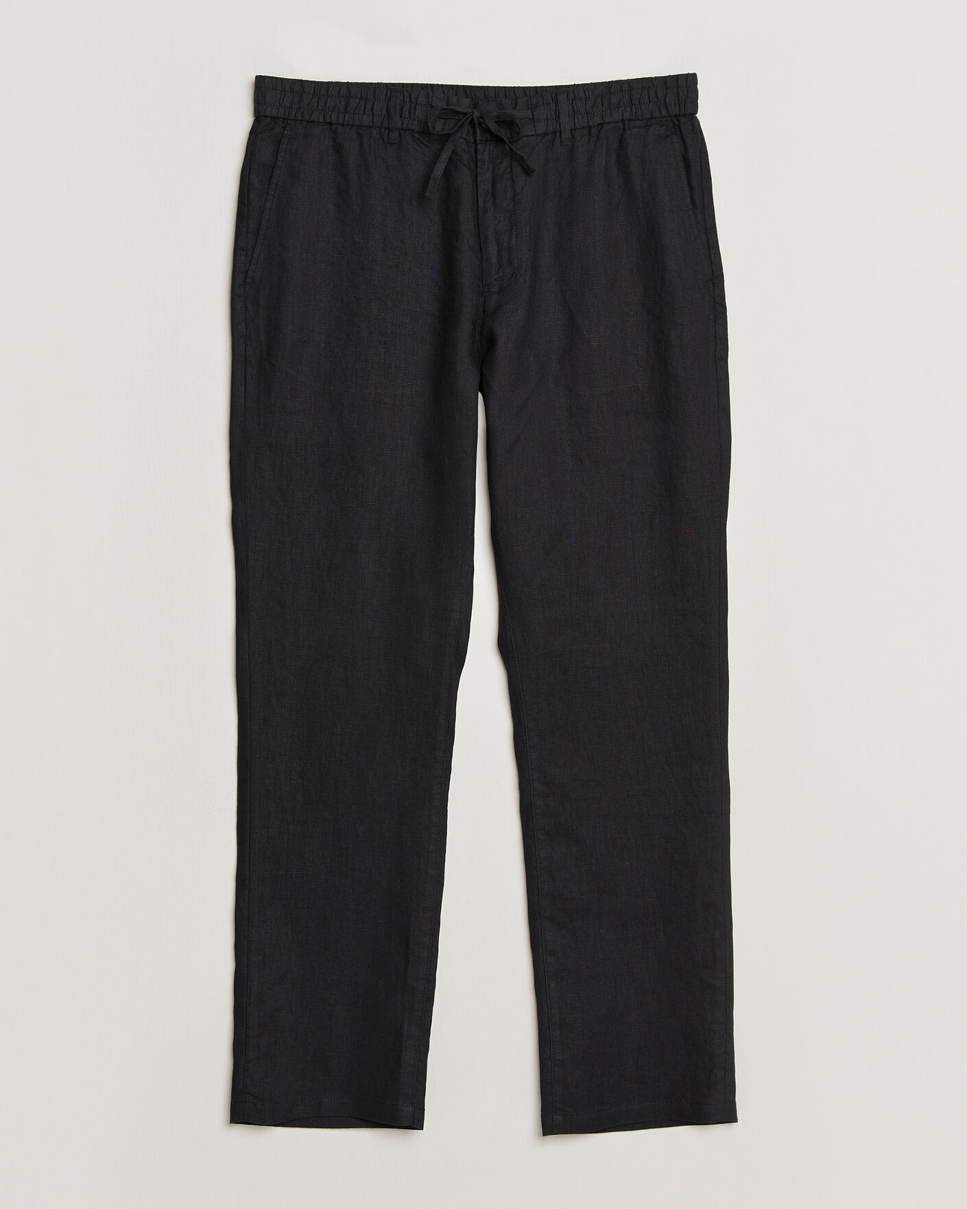 Uomini | Pantaloni | Gant | Regular Fit Linen Drawstring Pants Black