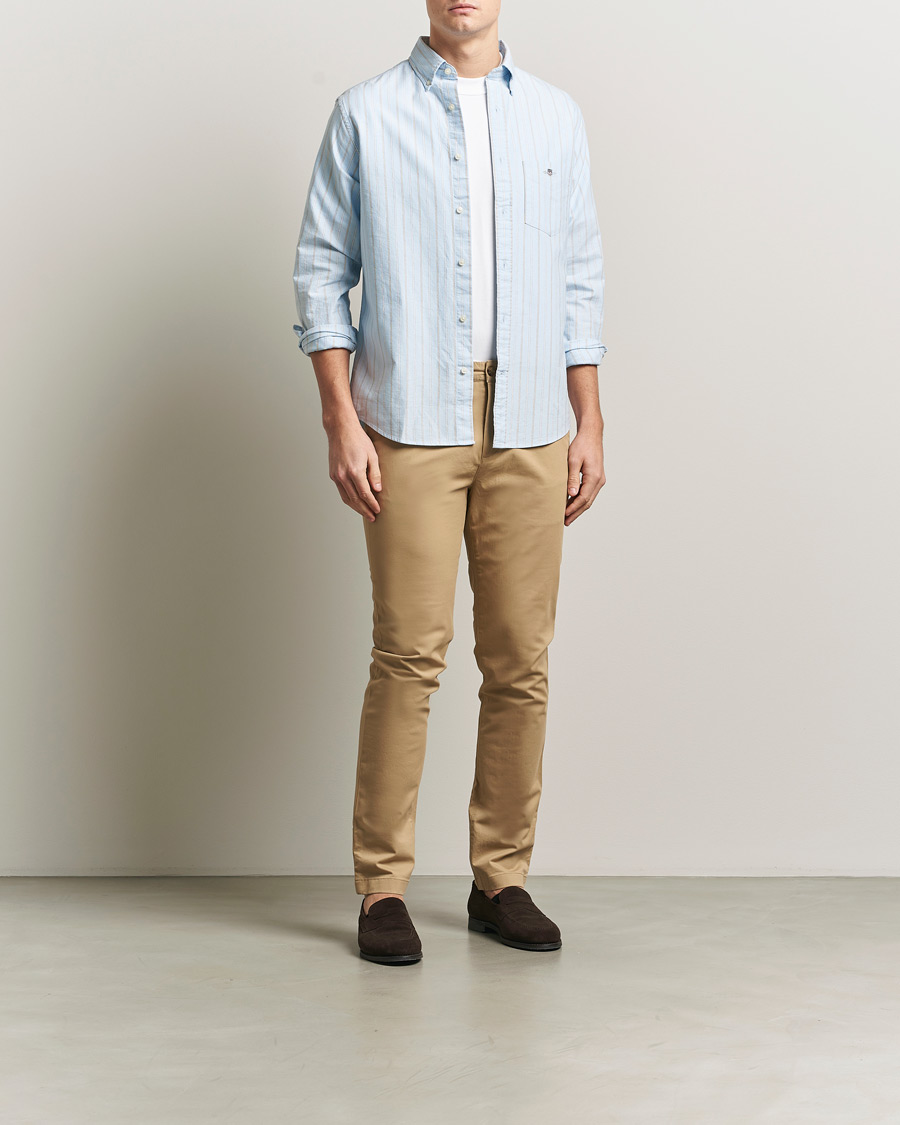 Uomini | Pantaloni | GANT | Slim Fit Chinos Dark Khaki