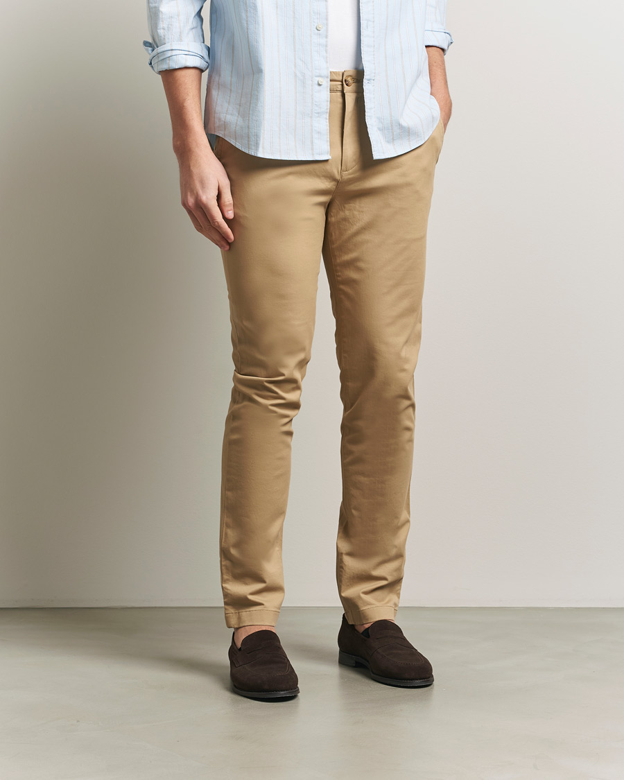 Uomini | Pantaloni | GANT | Slim Fit Chinos Dark Khaki