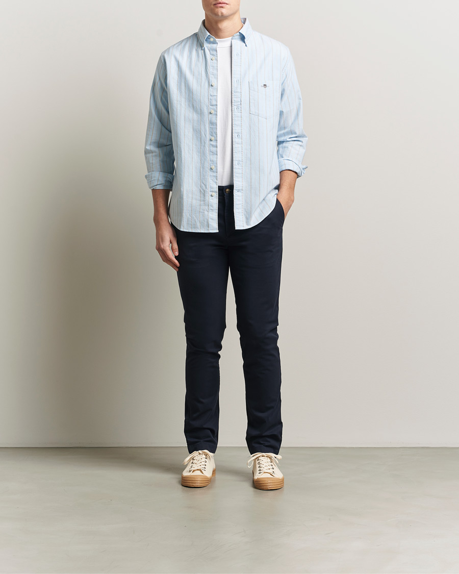 Uomini | Pantaloni | Gant | Slim Fit Chinos Evening Blue