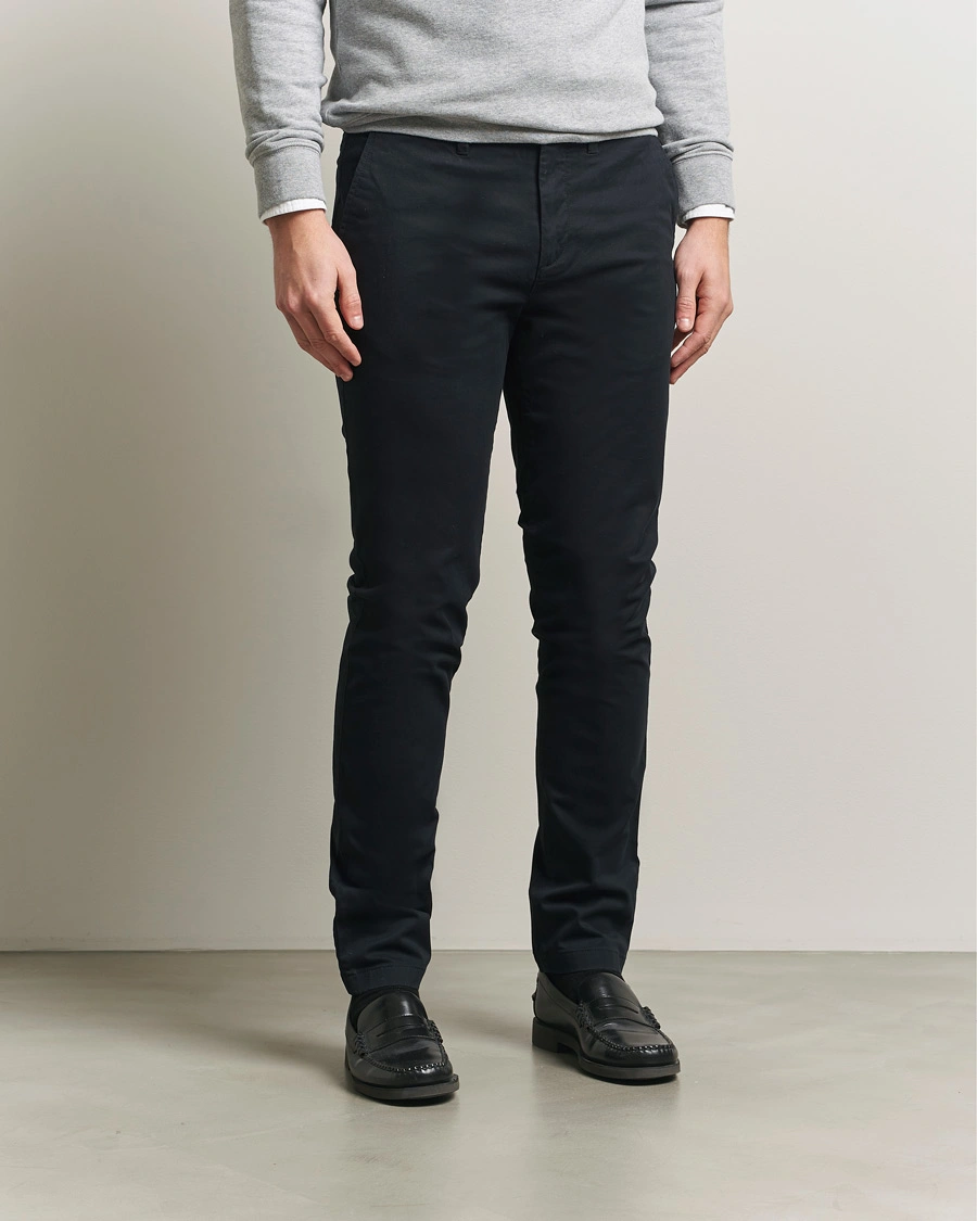 Uomini | Pantaloni | GANT | Slim Fit Chinos Black