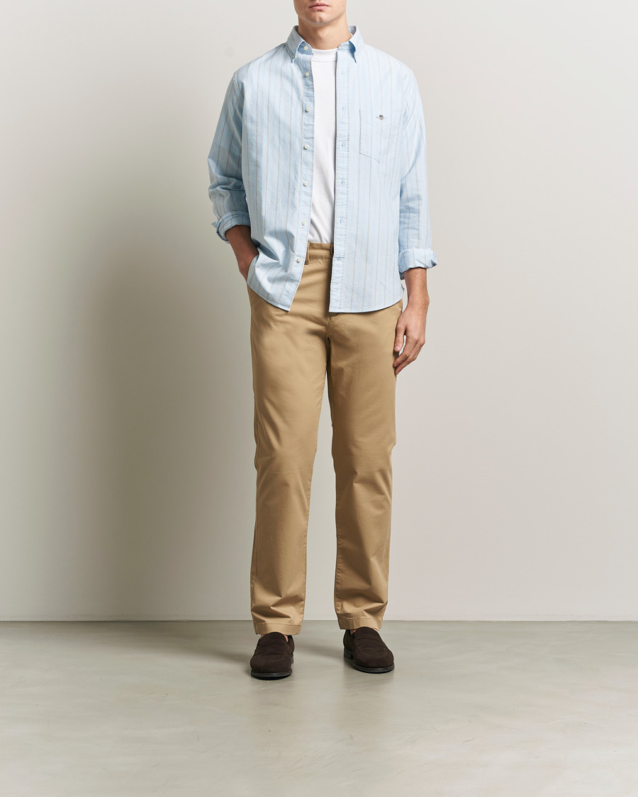 Uomini | Pantaloni | GANT | Regular Fit Chinos Dark Khaki