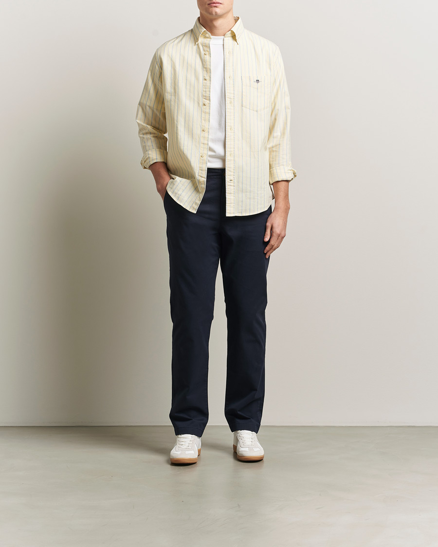 Uomini | Pantaloni | GANT | Regular Fit Chinos Evening Blue