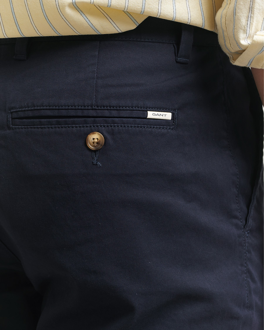 Uomini | Pantaloni | GANT | Regular Fit Chinos Evening Blue