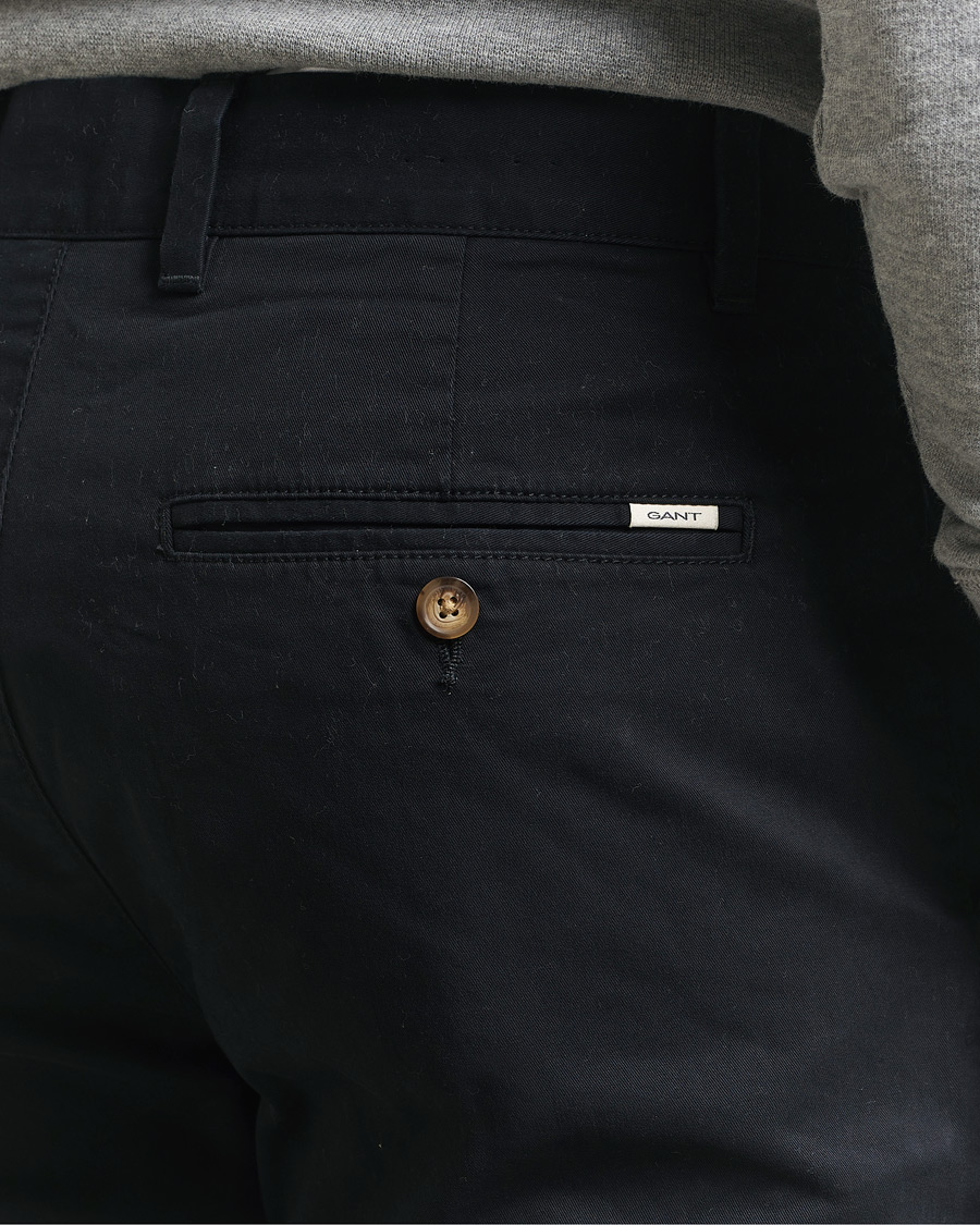 Uomini | Pantaloni | Gant | Regular Fit Chinos Black