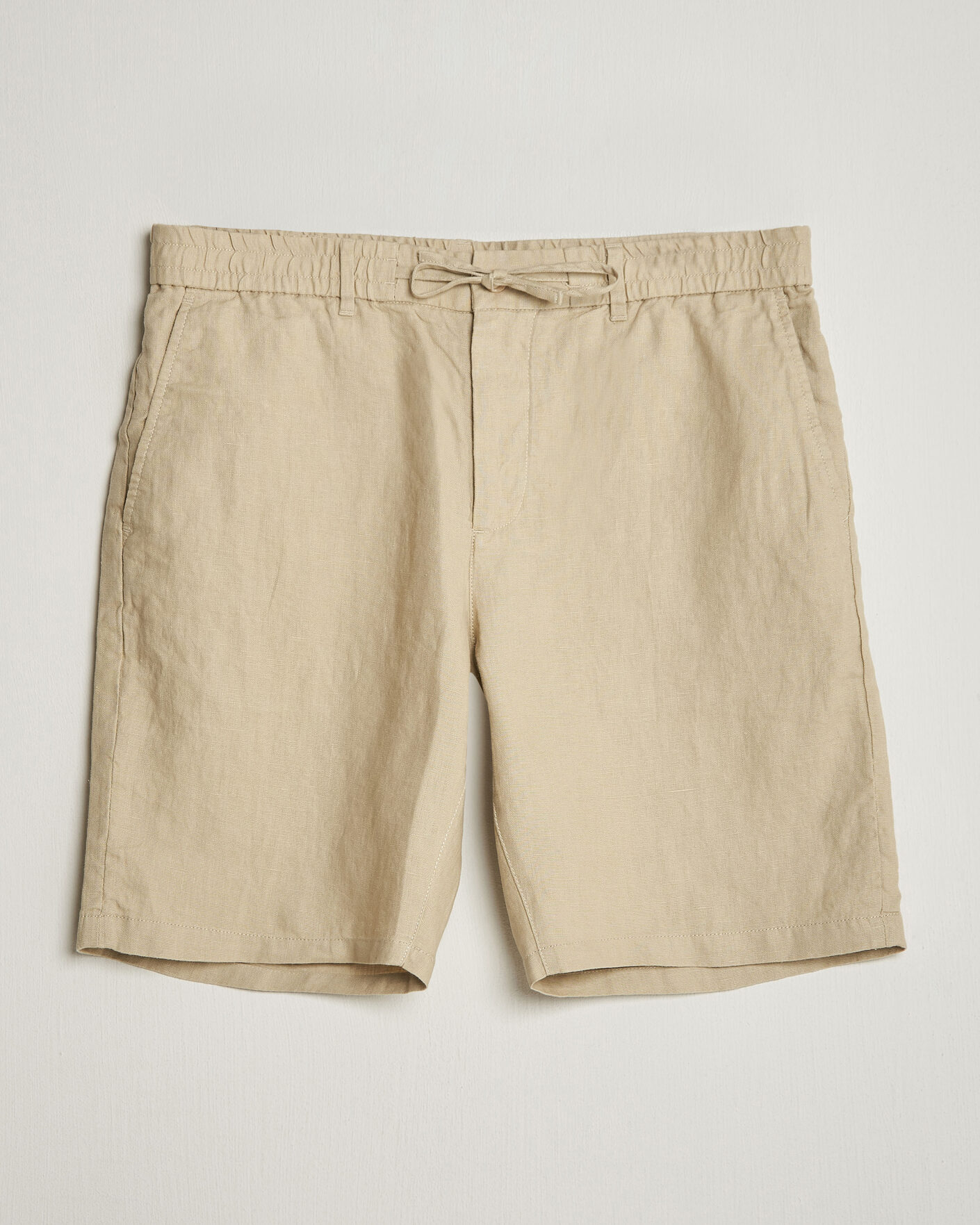 Uomini | Pantaloncini | Gant | Regular Fit Linen Drawstring Shorts Oat Beige