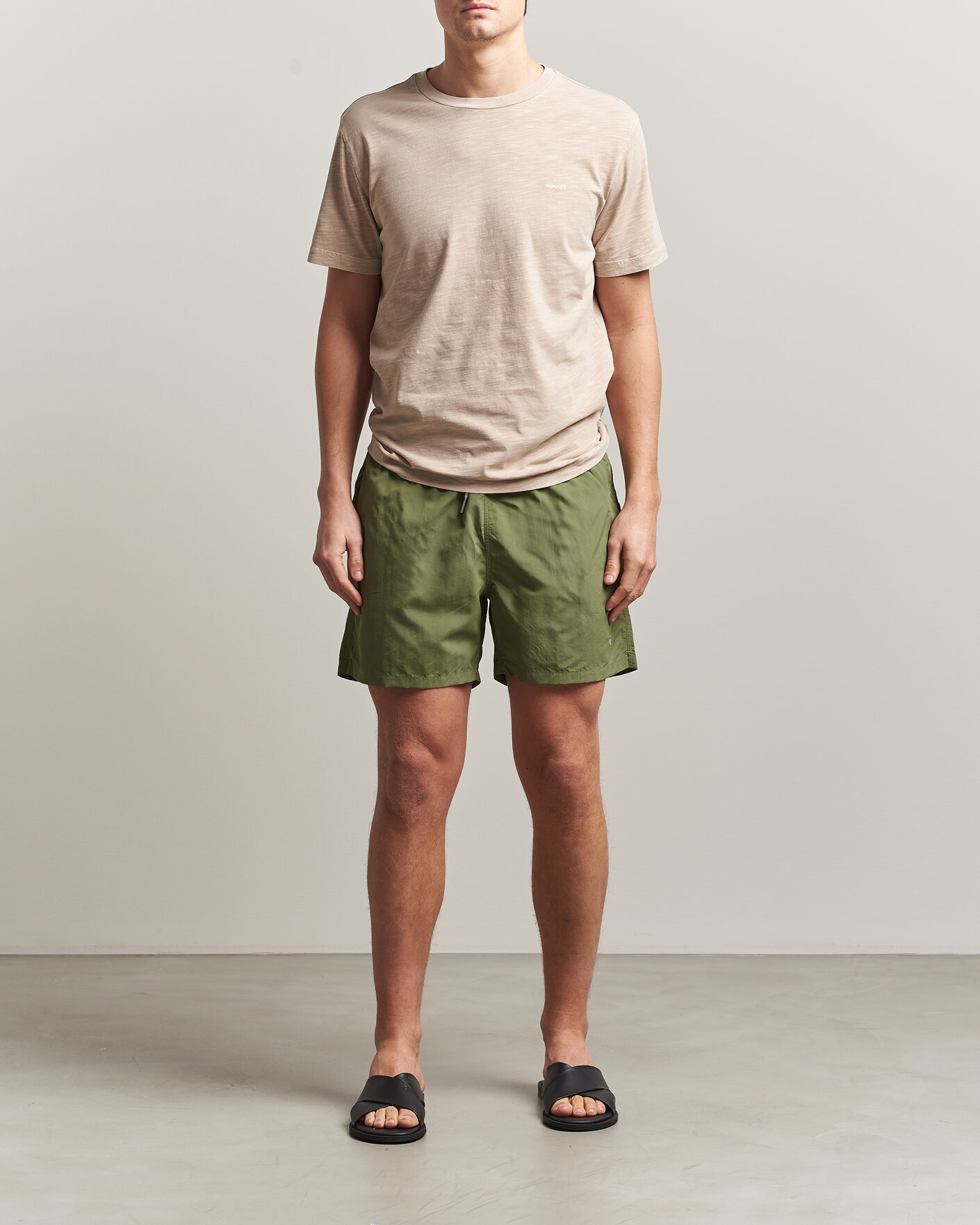 Uomini | Costumi da bagno | GANT | Basic Swimshorts Dry Herb Green