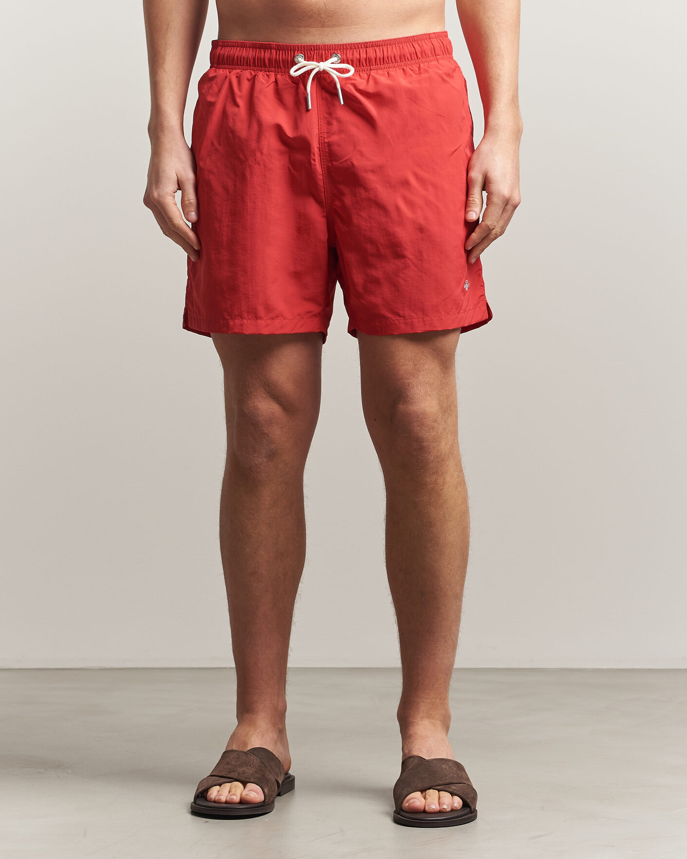 Uomini | Costumi da bagno | GANT | Basic Swimshorts Rose Red