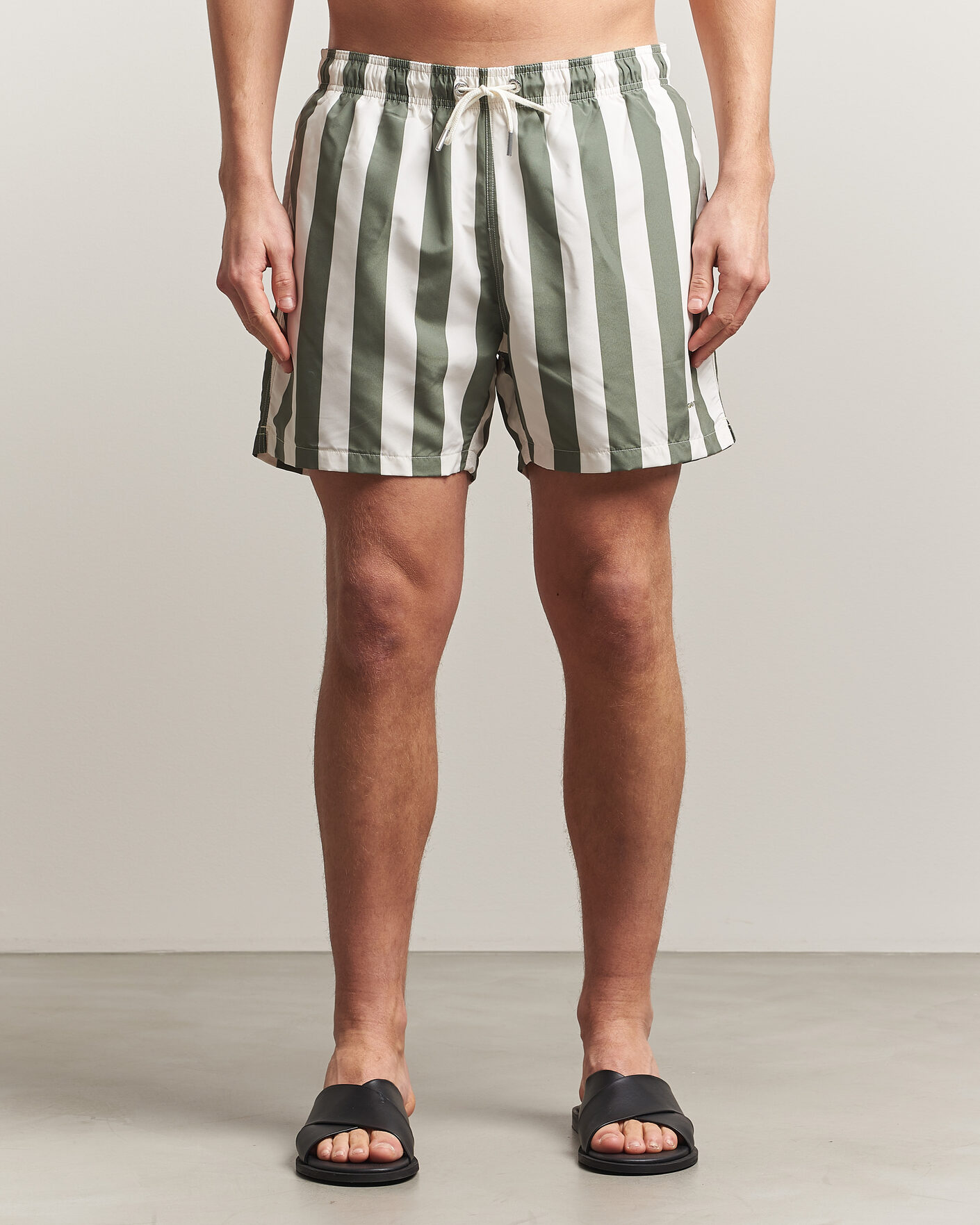 Uomini | Costumi da bagno | GANT | Blockstriped Swimshorts Dry Herb Green