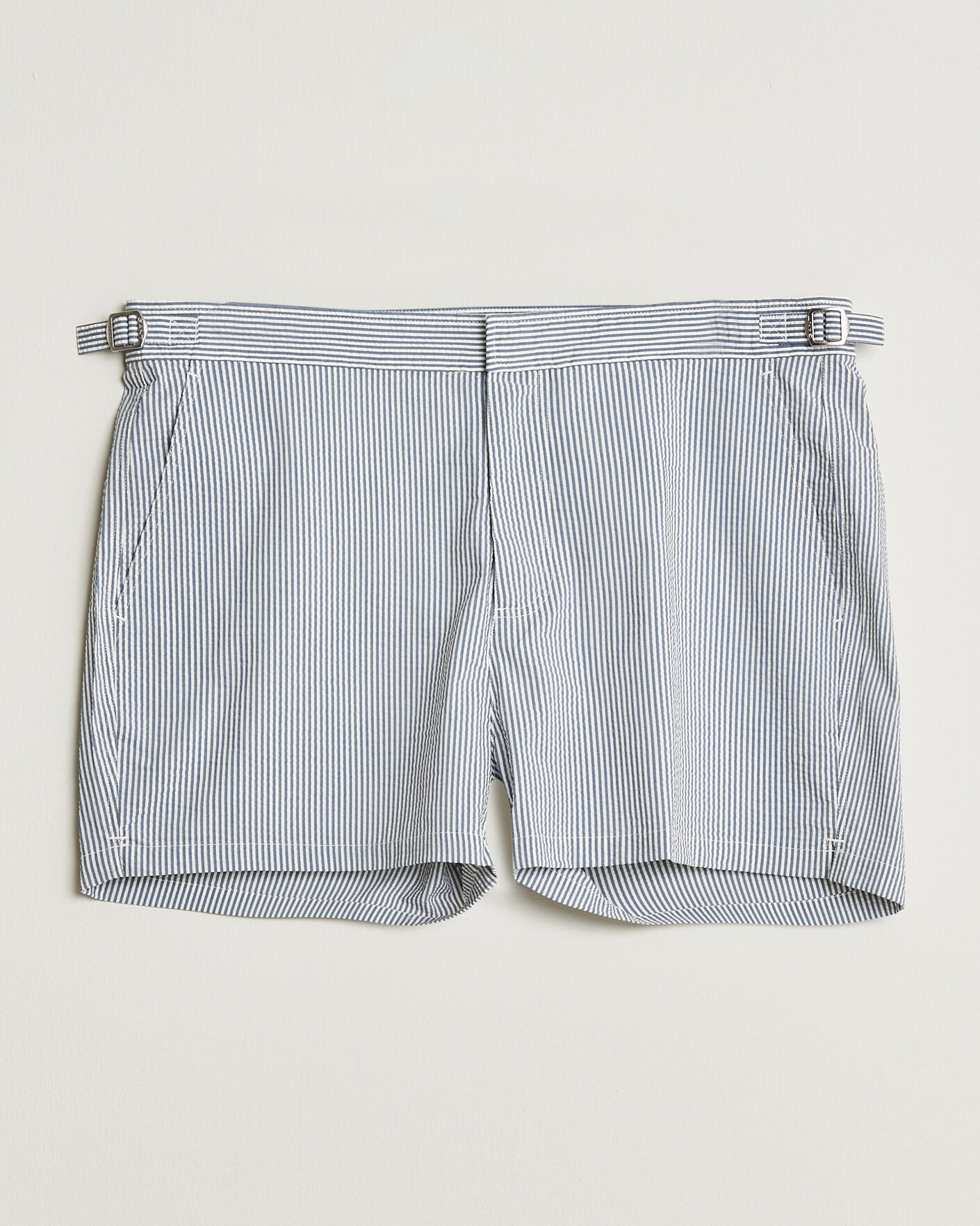 Uomini | Costumi da bagno | Gant | Fitted Seersucker Swimshorts Vintage Blue