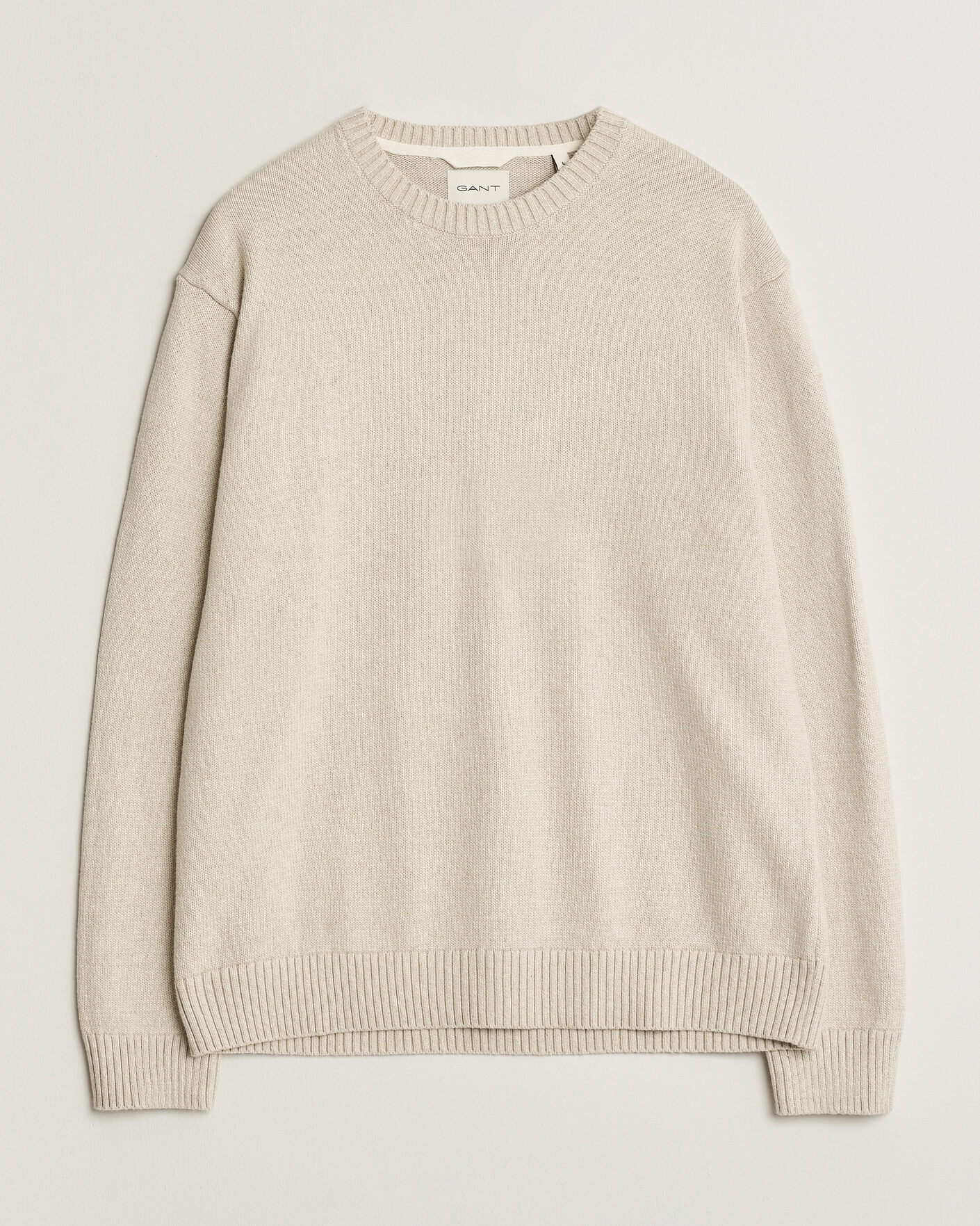 Uomini | Maglieria | Gant | Cotton/Cashmere Knitted Sweater Seed Melange