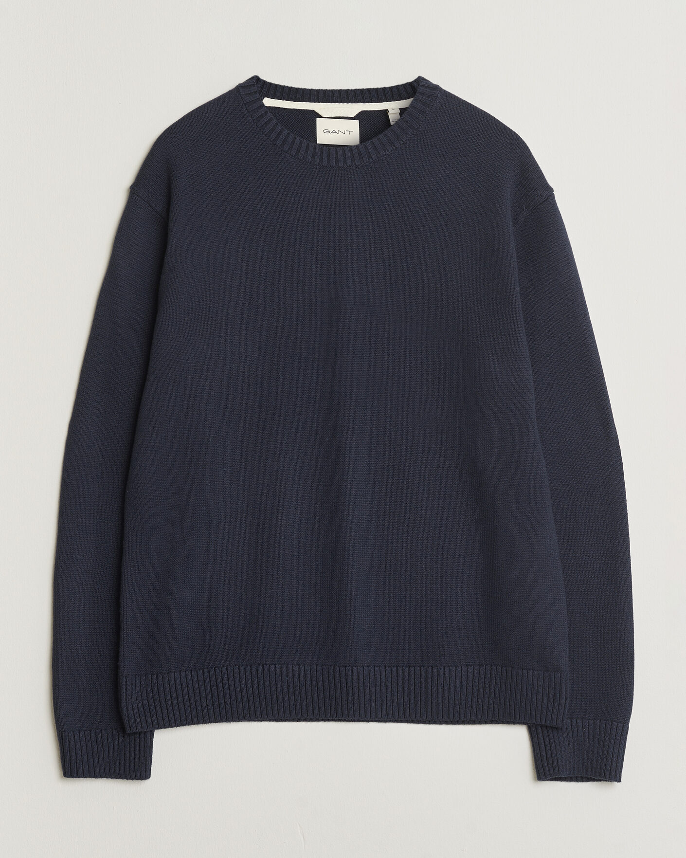 Uomini | Maglieria | GANT | Cotton/Cashmere Knitted Sweater Evening Blue