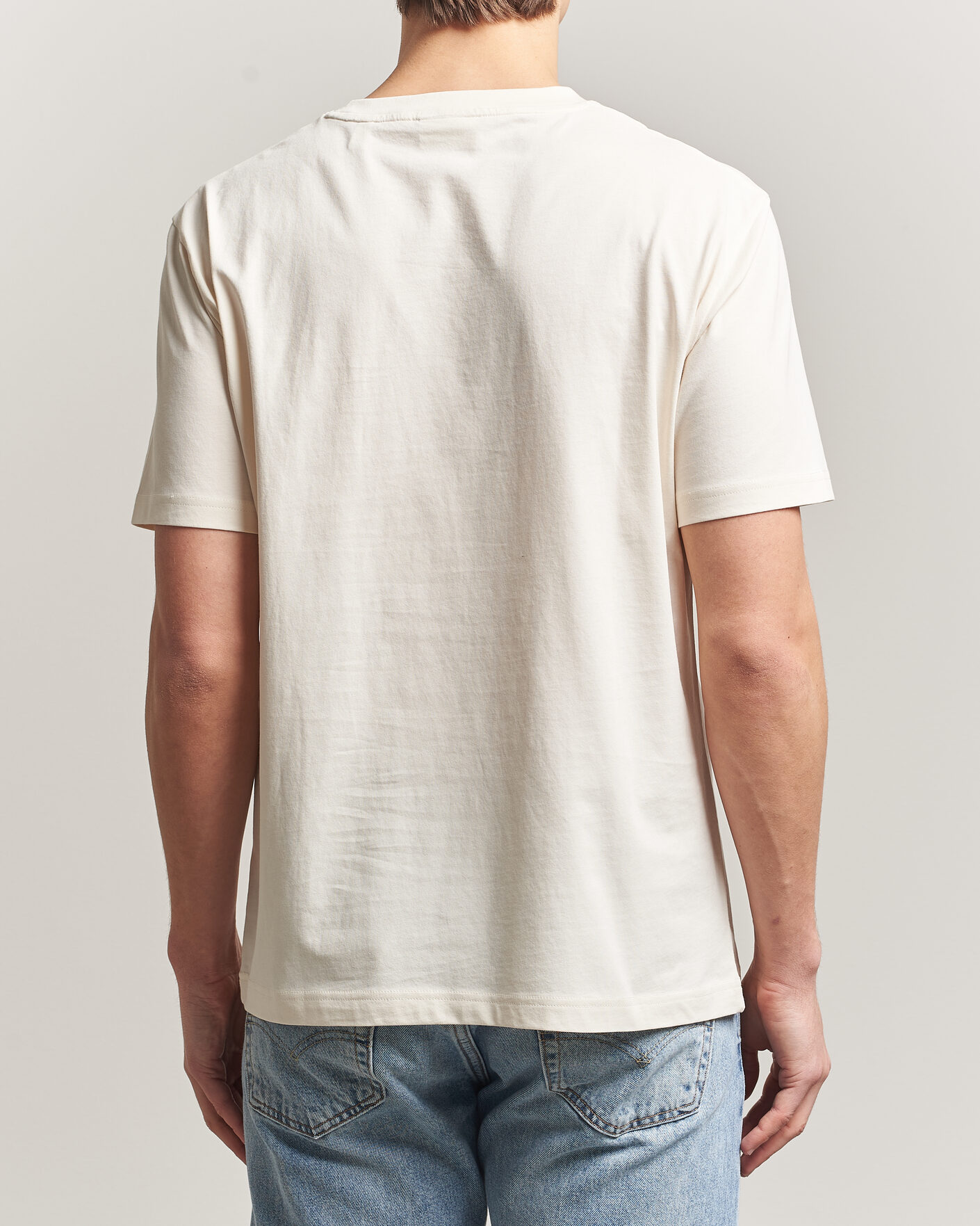 Uomini | T-shirt | Gant | Scenery Graphic Crew Neck T-Shirt Cream