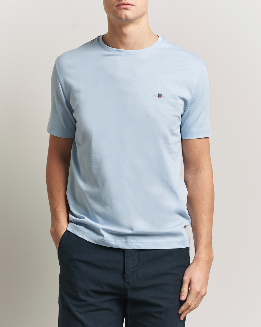 Uomini | T-shirt | GANT | The Original T-Shirt Fresh Blue