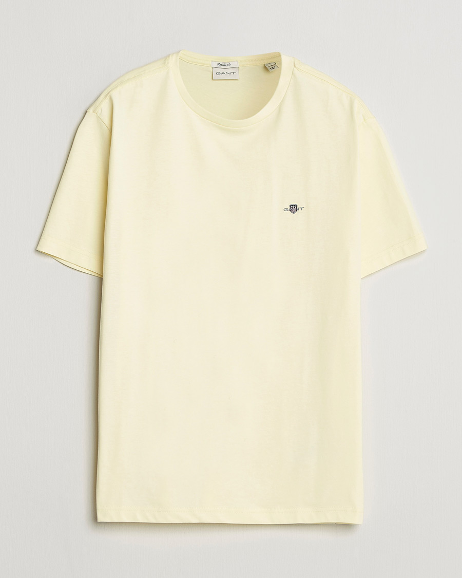 Uomini | T-shirt | GANT | The Original T-Shirt Vanilla Yellow