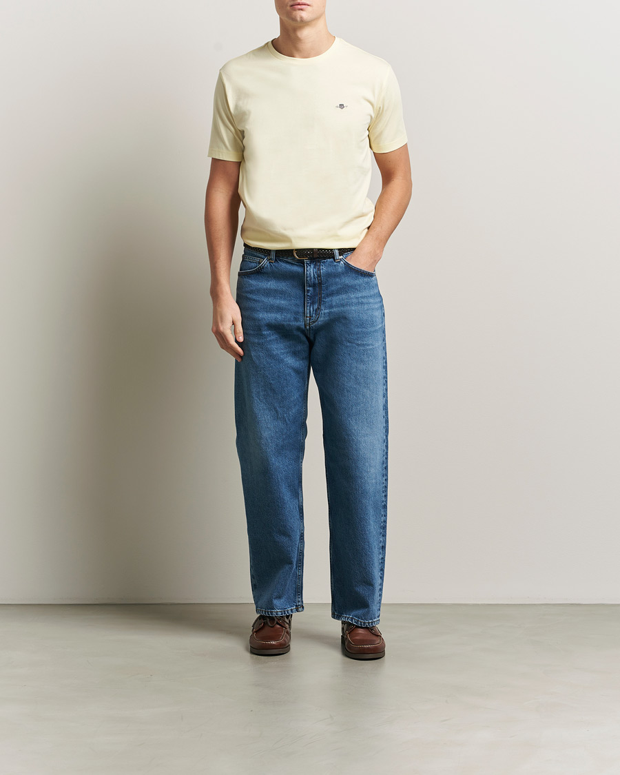 Uomini | T-shirt | GANT | The Original T-Shirt Vanilla Yellow