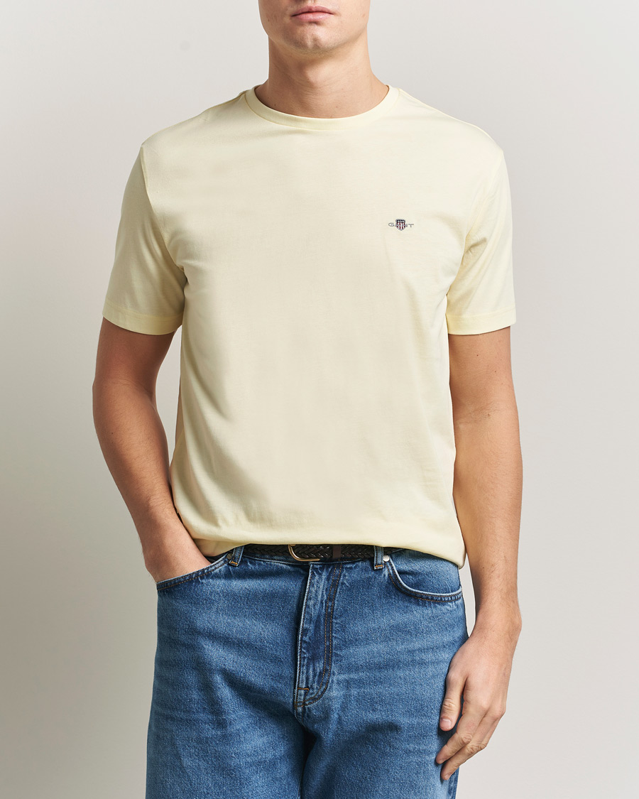 Uomini | T-shirt | GANT | The Original T-Shirt Vanilla Yellow