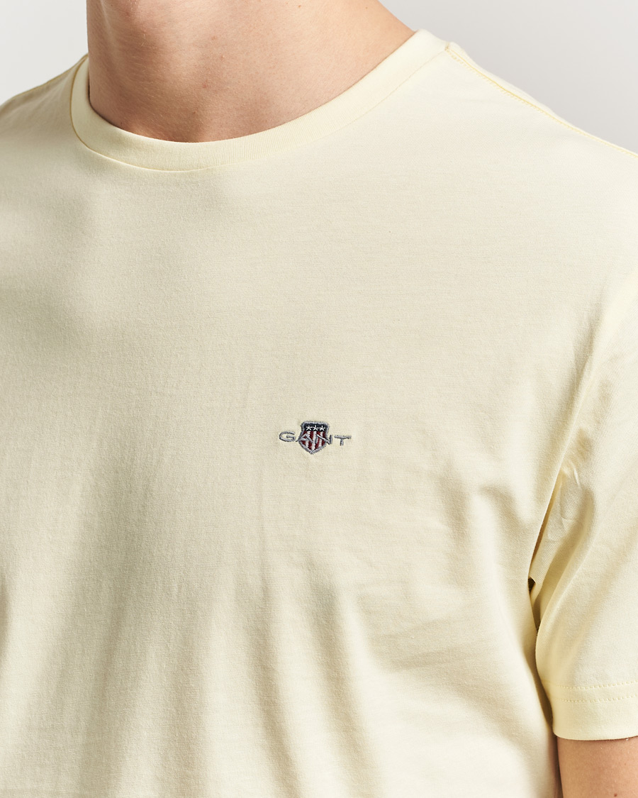Uomini | T-shirt | Gant | The Original T-Shirt Vanilla Yellow