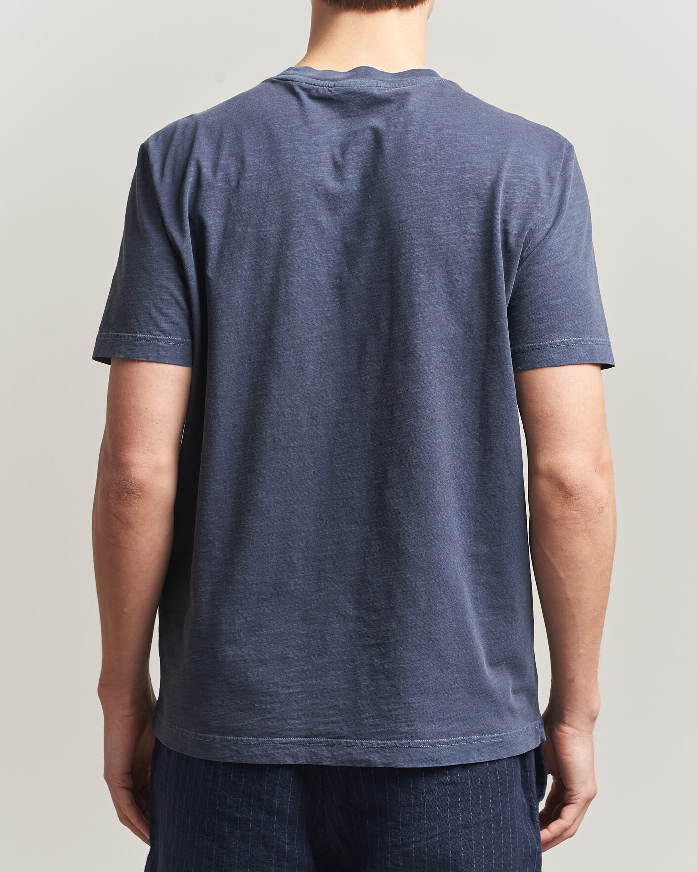 Uomini | T-shirt | Gant | Washed Slub T-Shirt Evening Blue