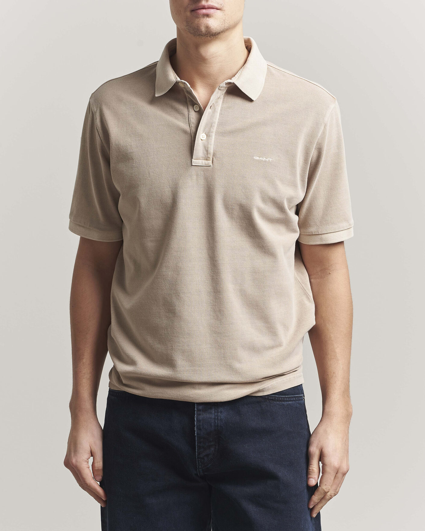 Uomini | Polo | Gant | Sunfaded Polo Oat Beige
