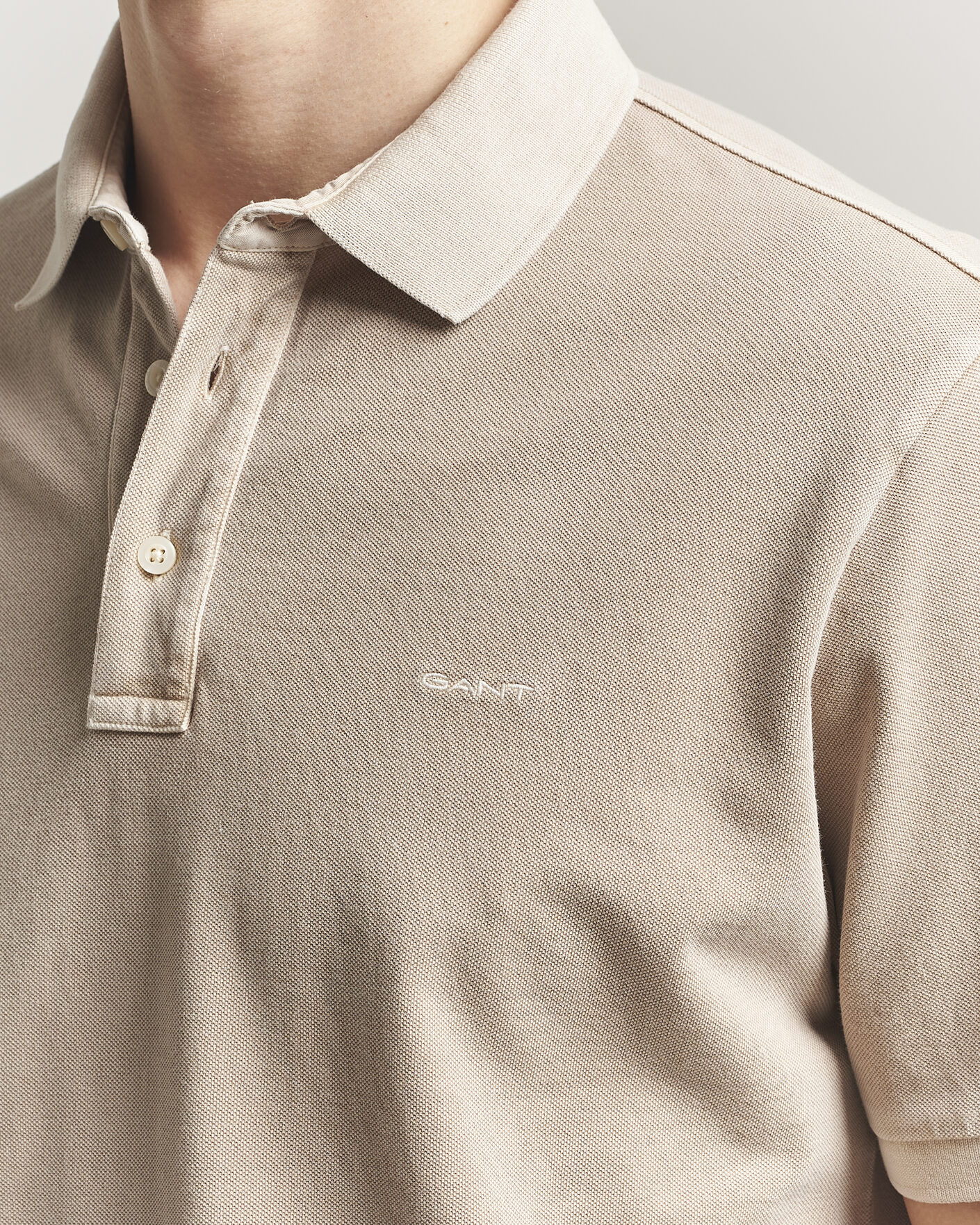 Uomini | Polo | Gant | Sunfaded Polo Oat Beige
