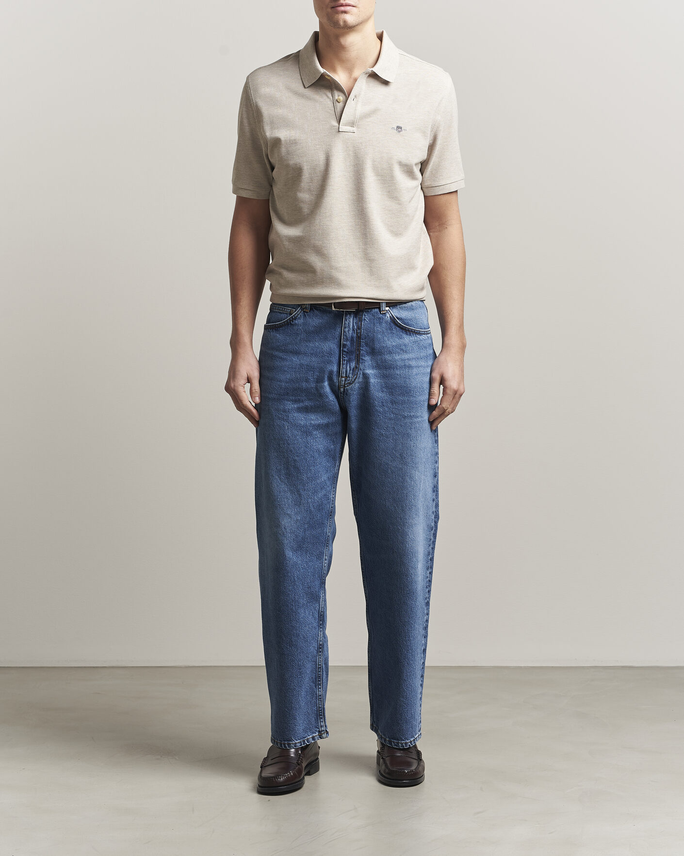 Uomini | Polo | Gant | The Original Polo Oat Melange