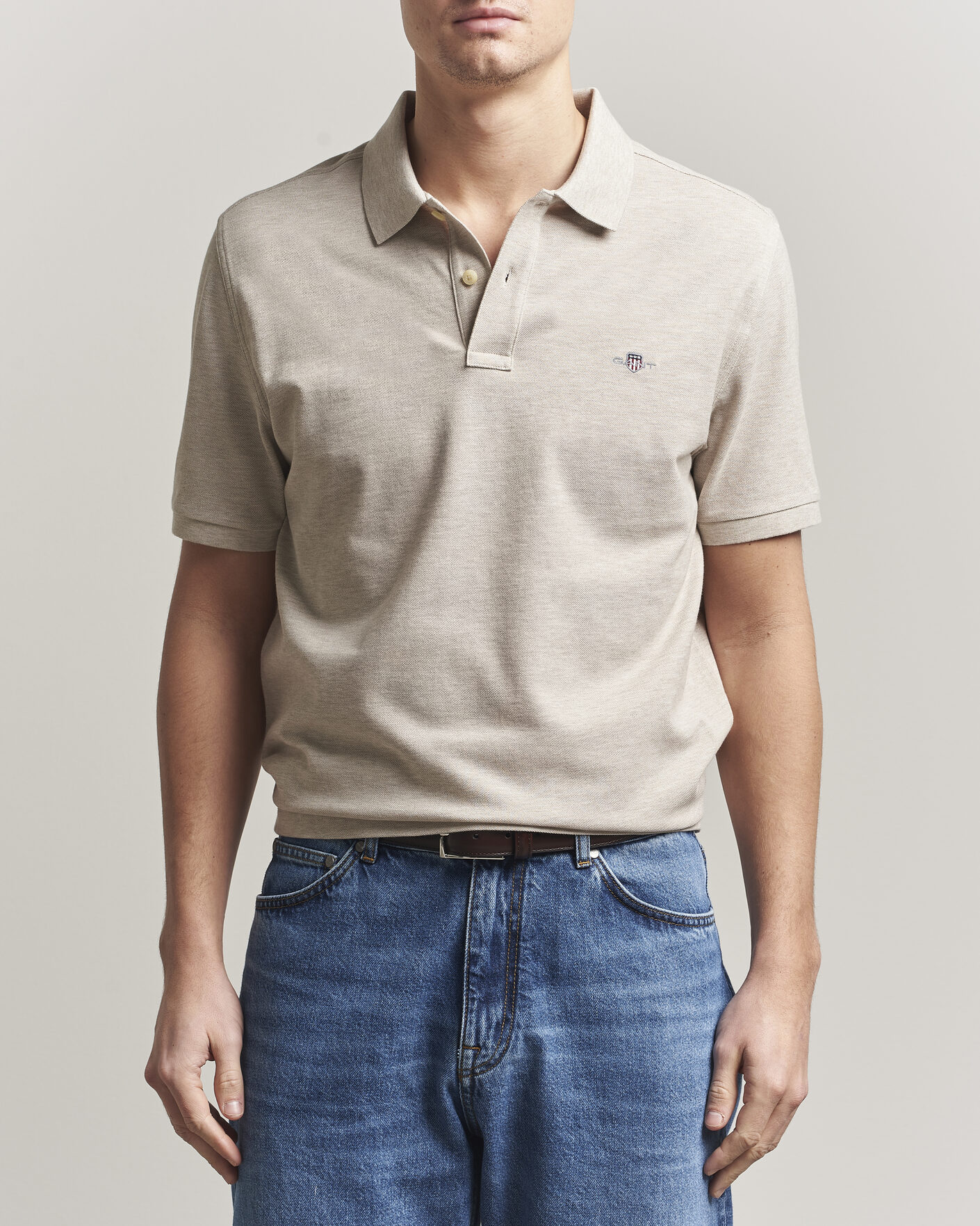Uomini | Polo | GANT | The Original Polo Oat Melange