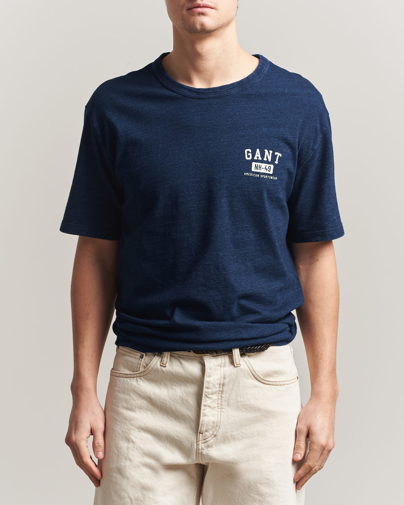 Uomini | T-shirt | Gant | Indigo Graphic T-Shirt Dark Blue