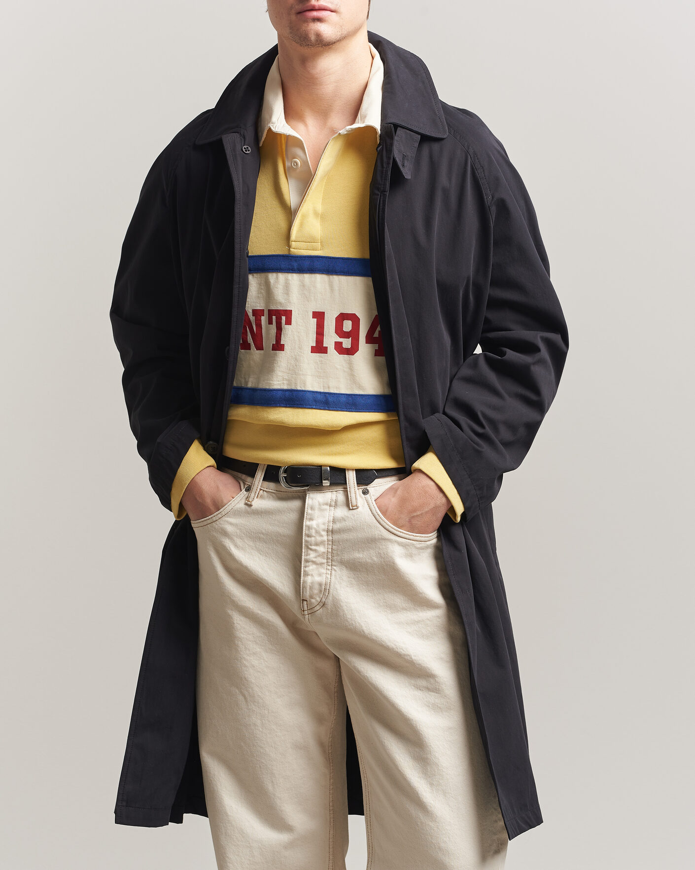 Uomini | Giacche | GANT | Cotton Coat Black