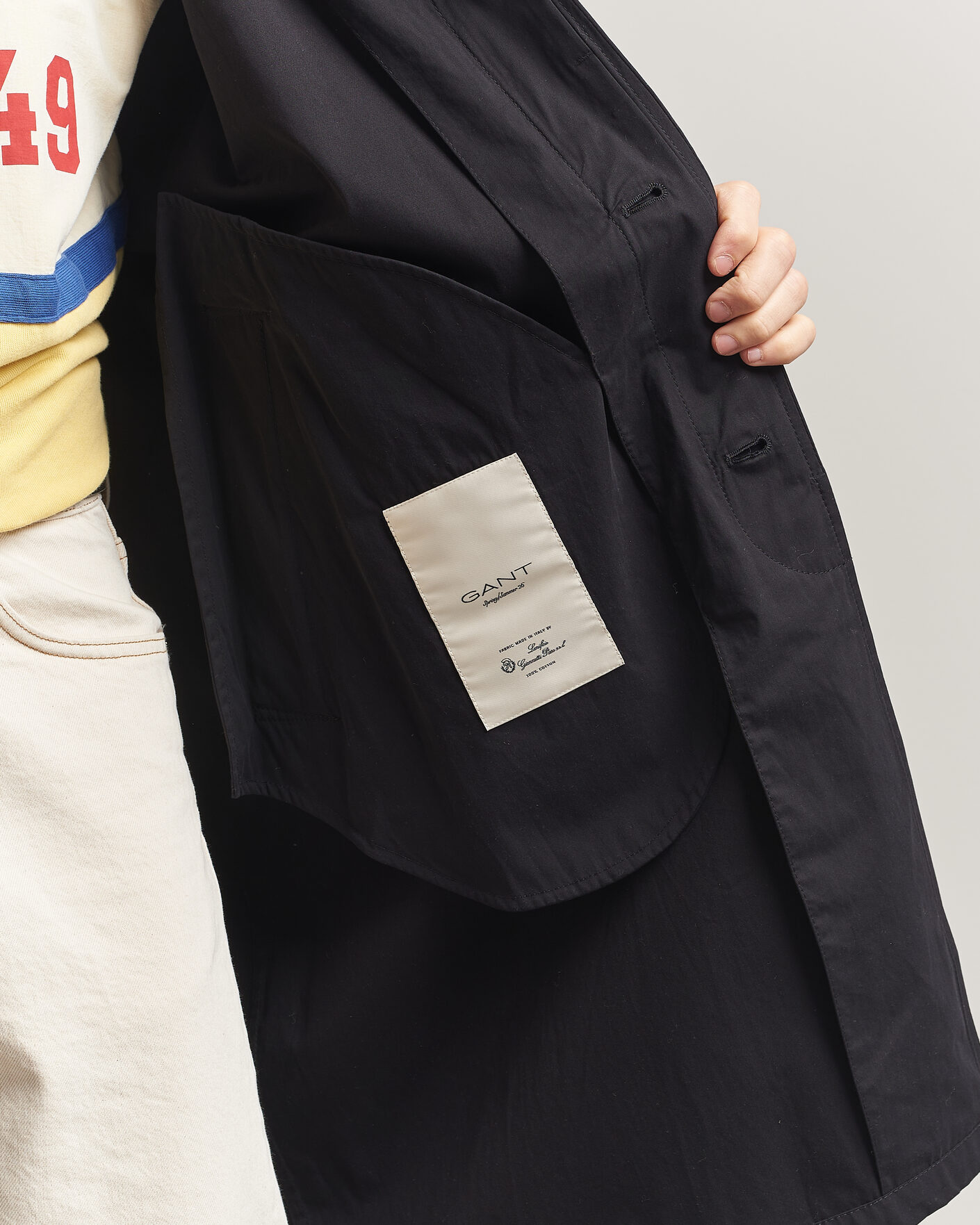 Uomini | Giacche | GANT | Cotton Coat Black