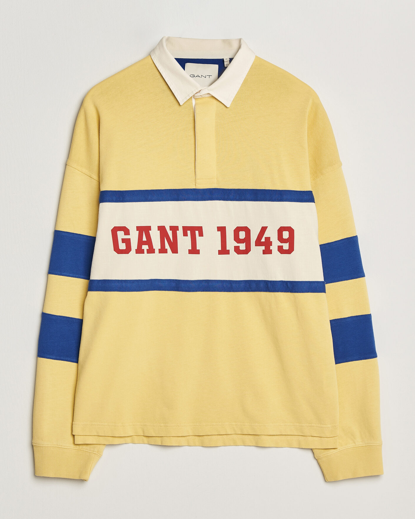 Uomini | Maglieria | Gant | Heavy Rugger Light Mustard Yellow