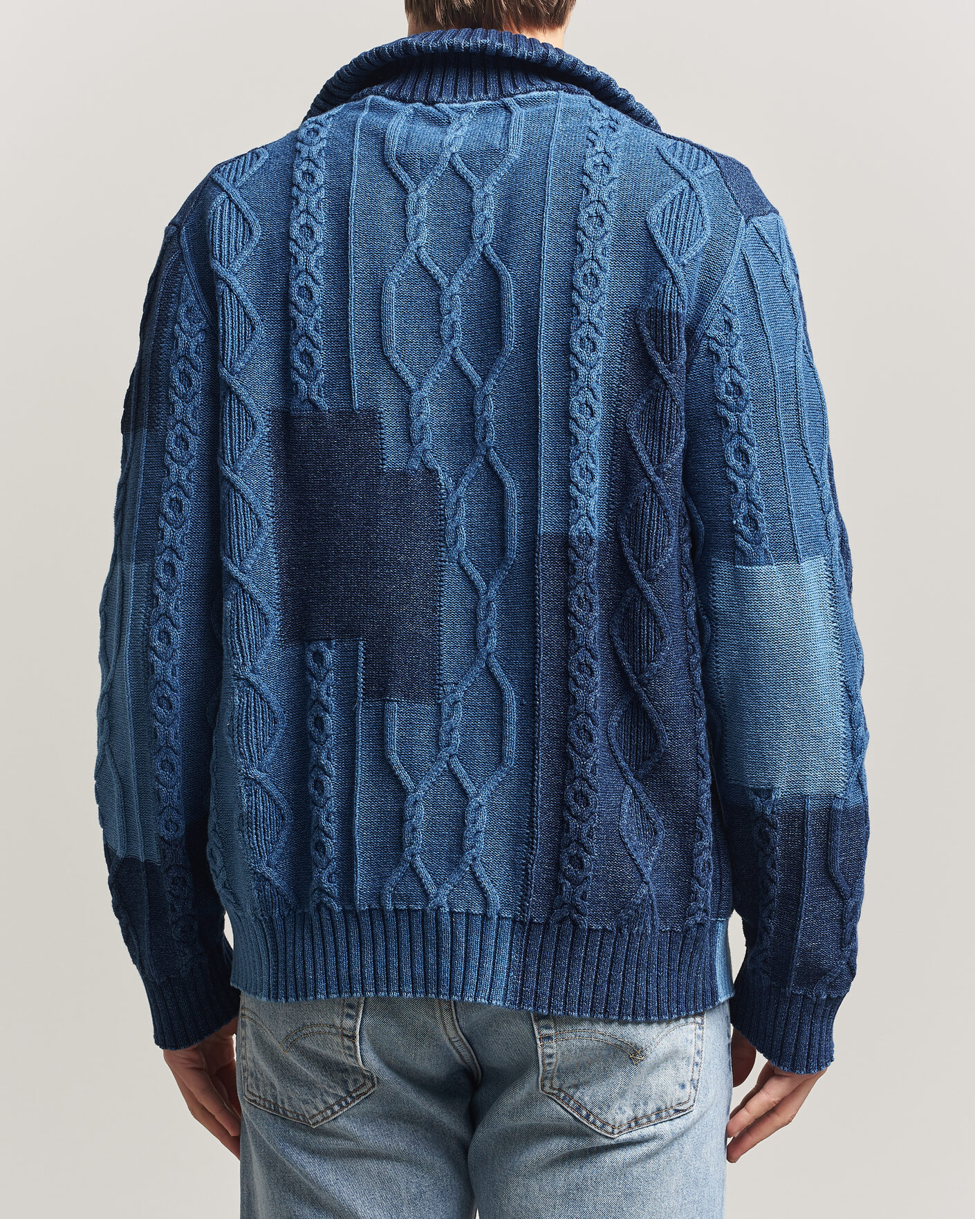Uomini | Maglieria | Gant | Indigo Cotton Cable Cardigan Rich Navy