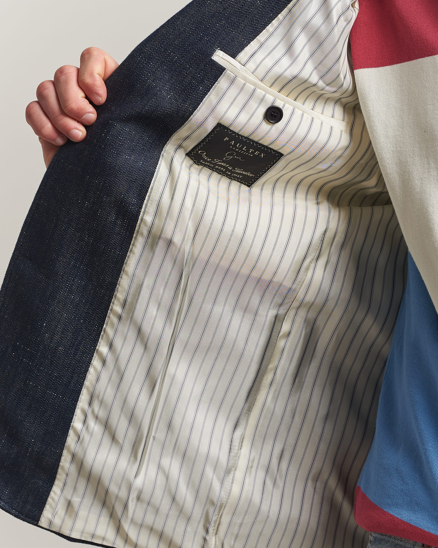 Uomini | Blazers | GANT | Cotton Indigo Club Blazer Dark Blue Raw