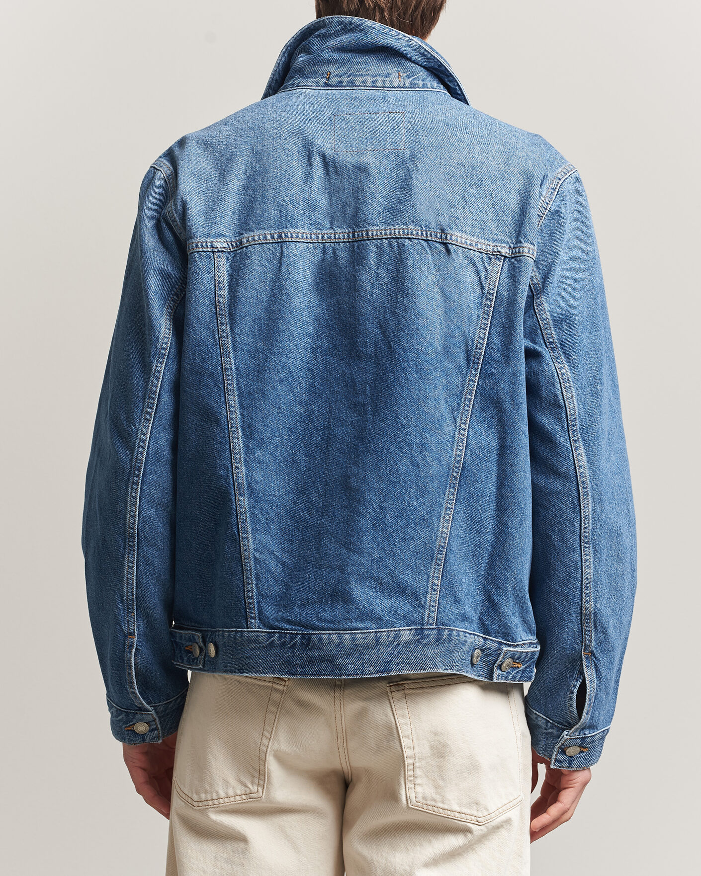 Uomini | Giacche | GANT | Denim Trucker Jacket Mid Blue