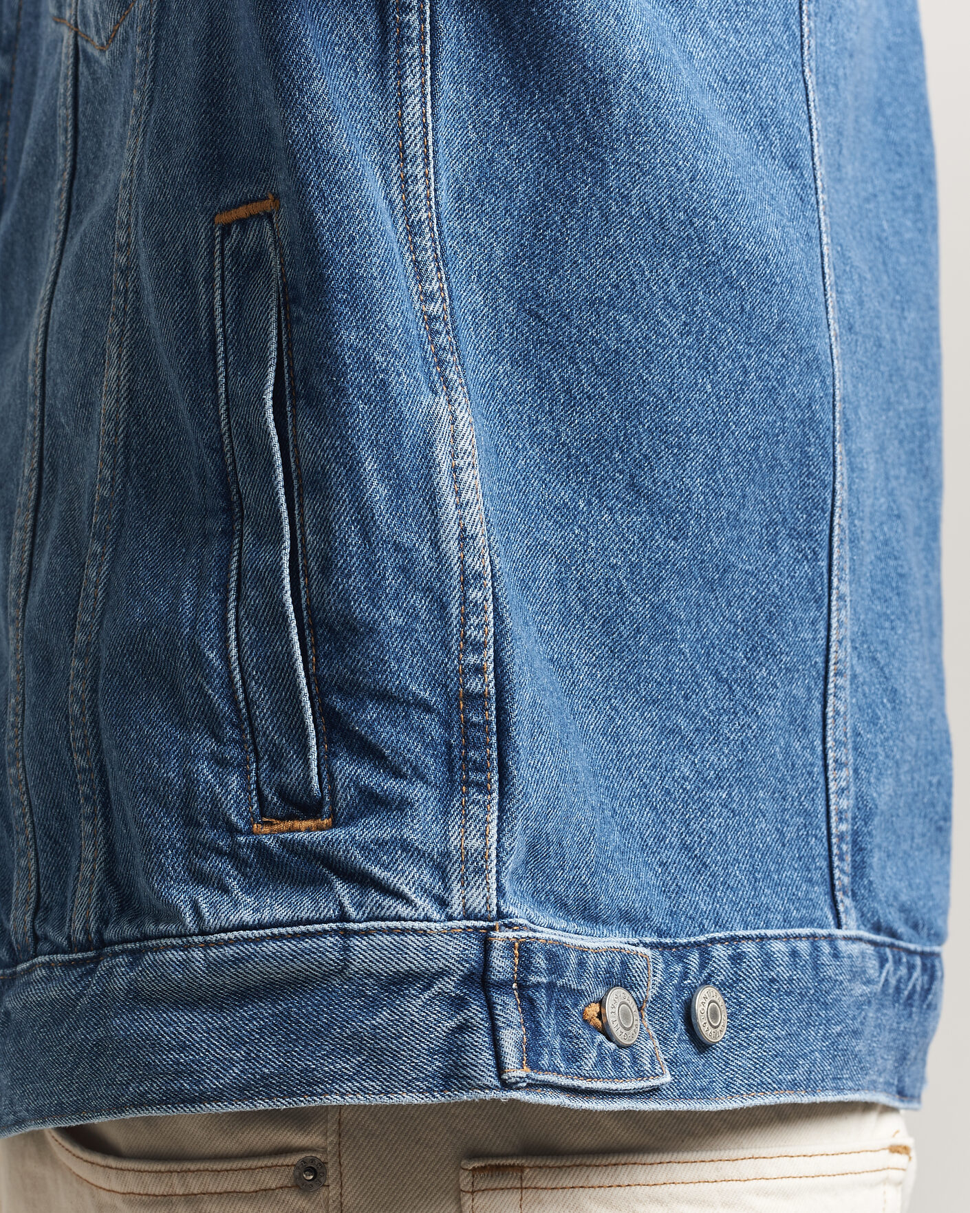 Uomini | Giacche | GANT | Denim Trucker Jacket Mid Blue