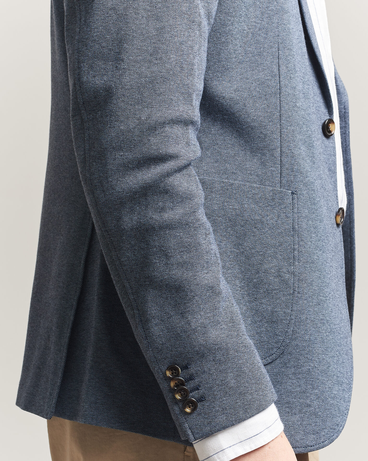Uomini | Blazers | Gant | Two Tone Jersey Pique Blazer Salty Sea