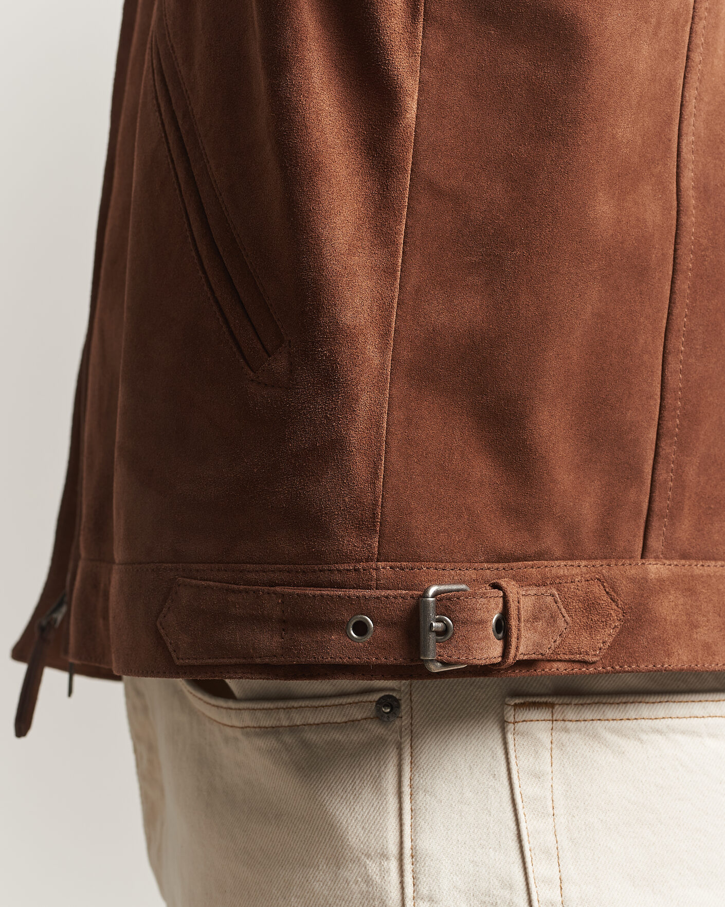 Uomini | Giacche | GANT | Suede Jacket Mahogany Brown