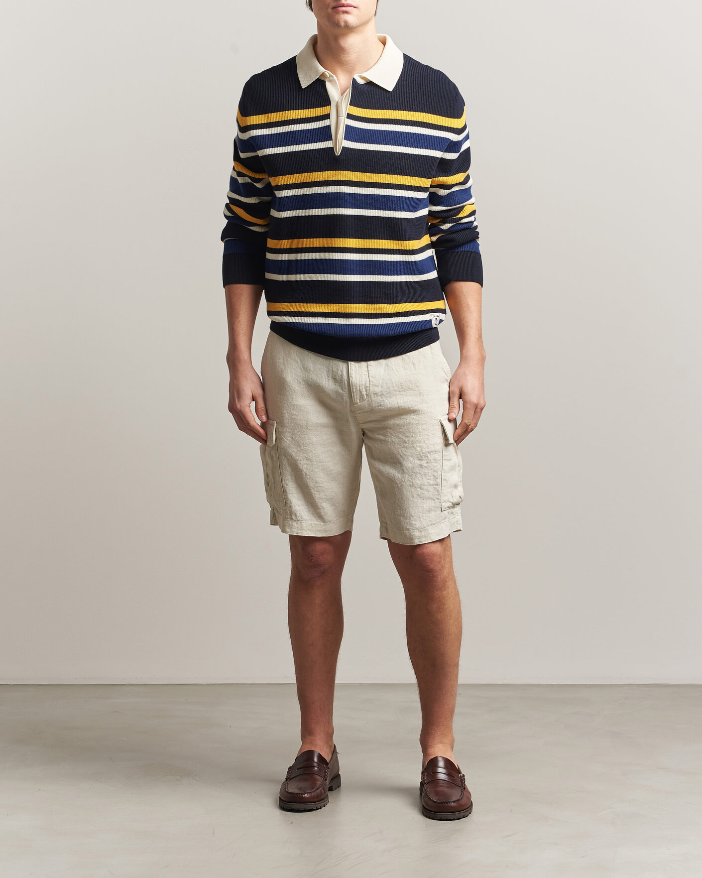 Uomini | Pantaloncini | Gant | Regular Fit Linen Cargo Shorts Sand