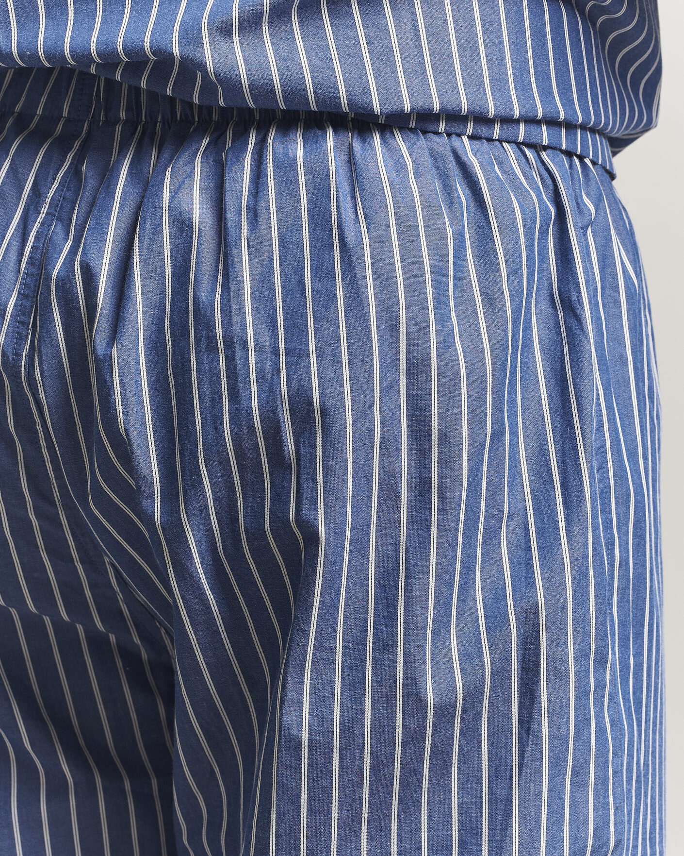 Uomini | Accappatoi & Pigiami | GANT | Striped Poplin Pyjama Set Deep Cobalt