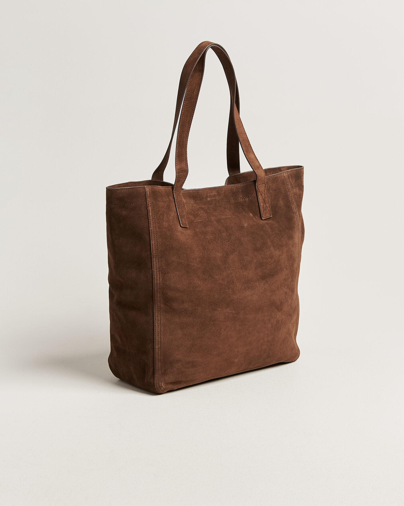 Uomini | Borse | GANT | Suede Tote Bag Mahogany Brown