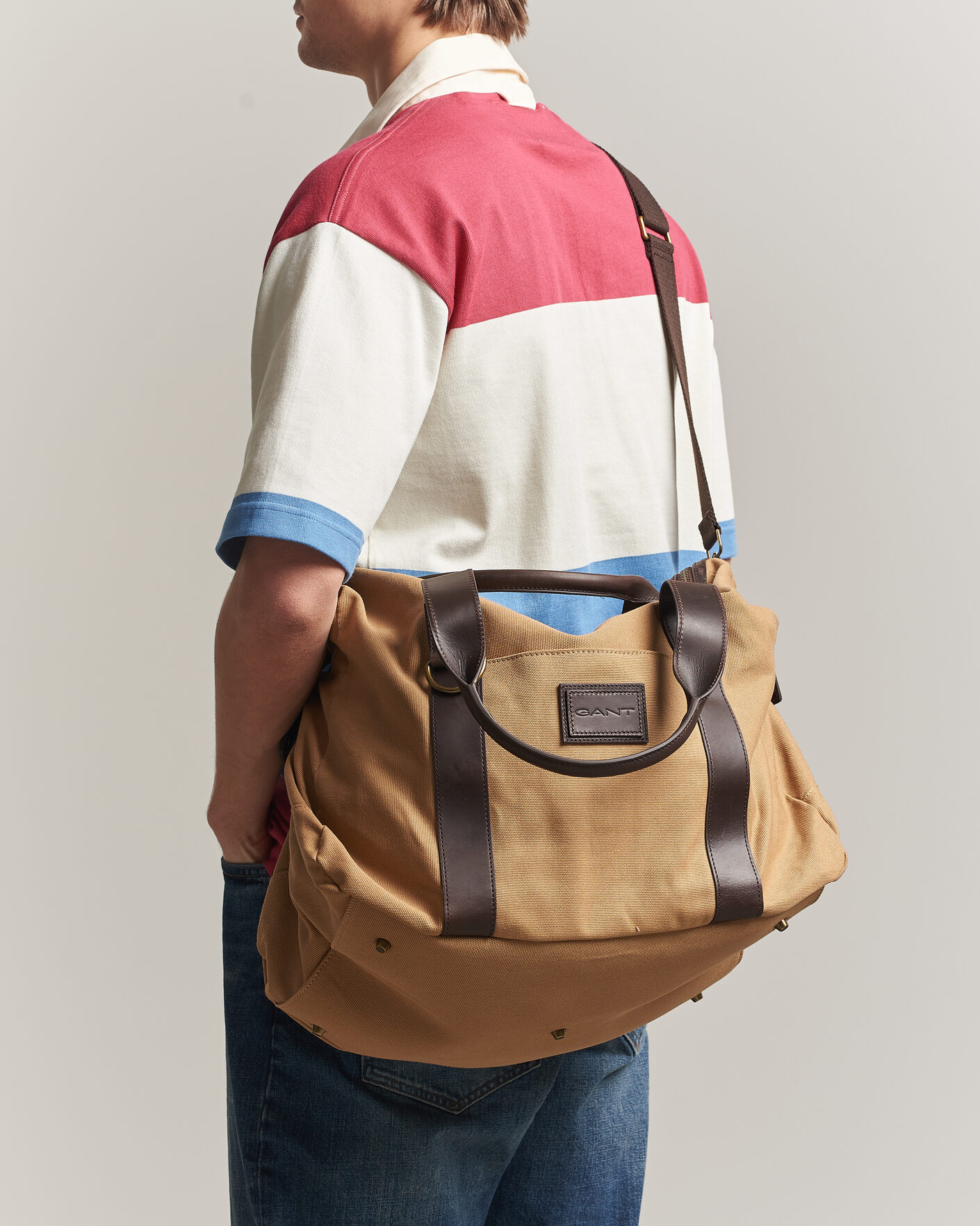 Uomini | Borse | Gant | Washed Canvas Duffle Bag Warm Khaki