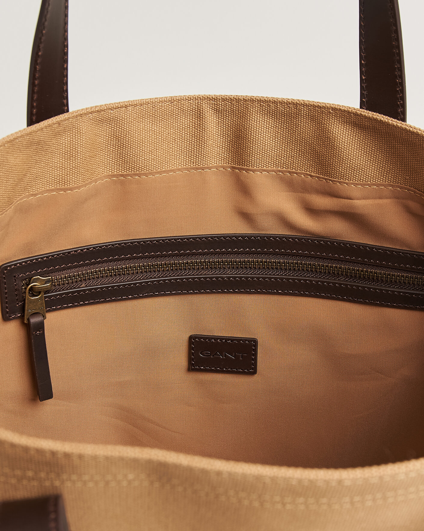 Uomini | Borse | Gant | Washed Canvas Tote Bag Warm Khaki