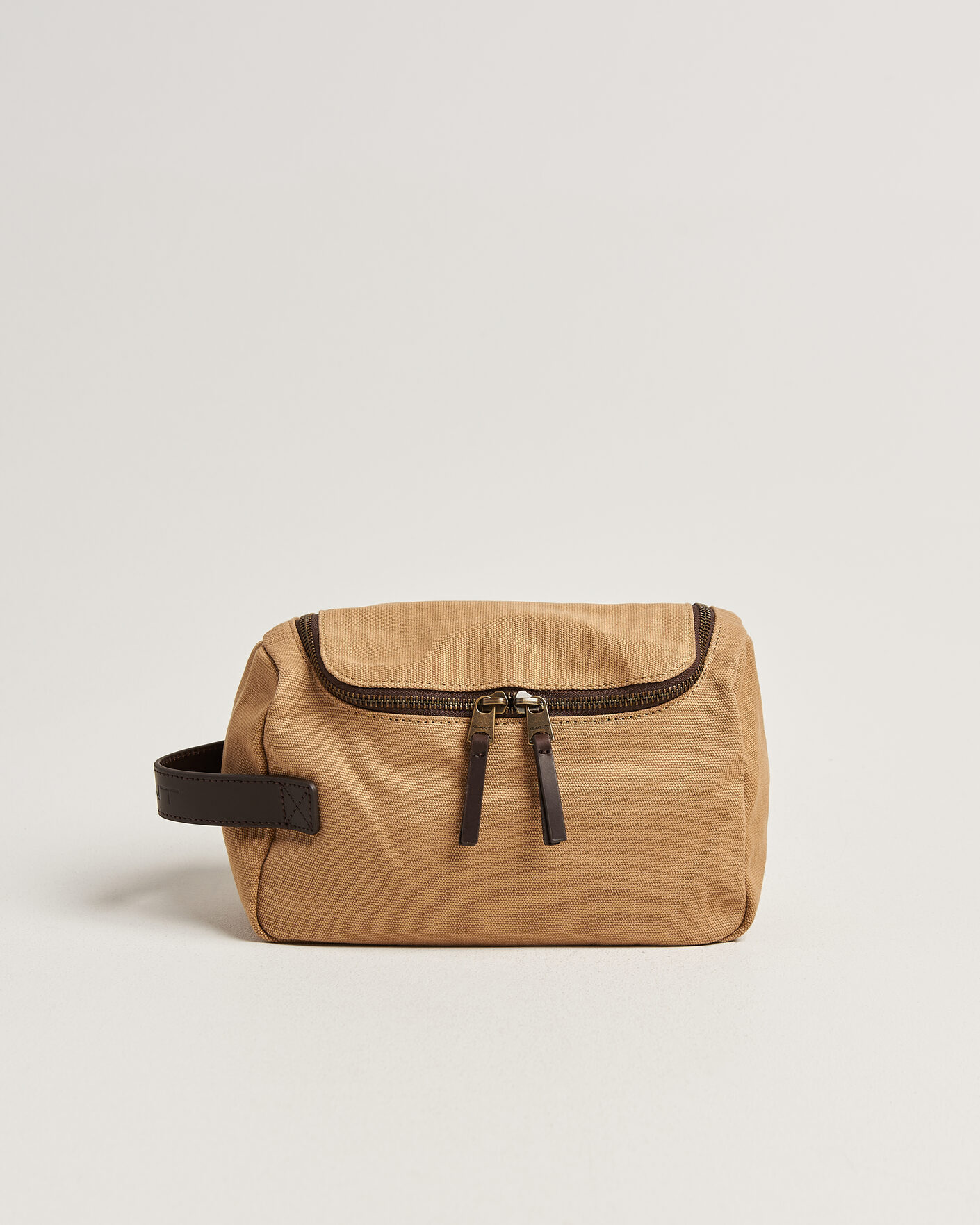 Uomini | Borse | Gant | Washed Canvas Washbag Warm Khaki