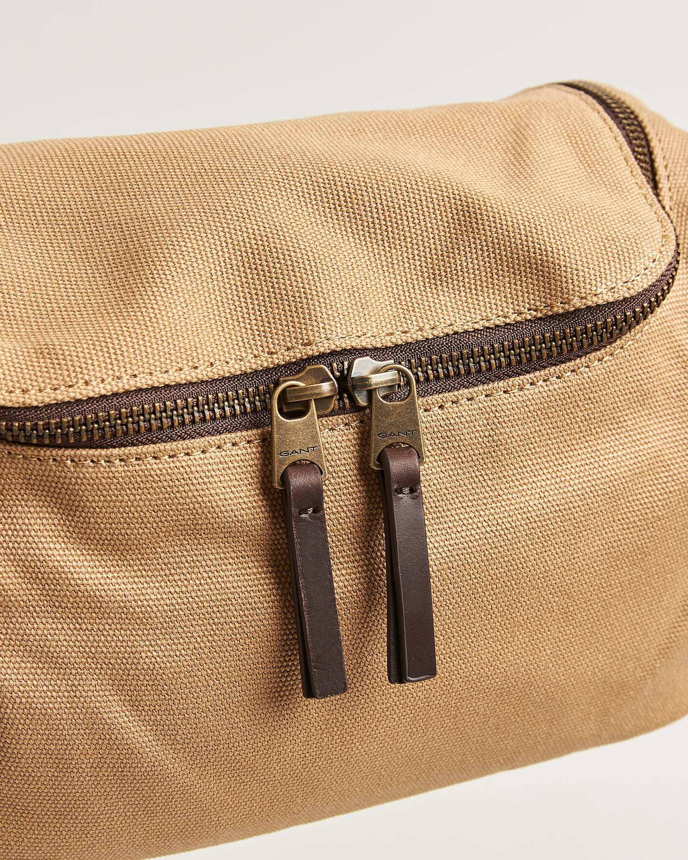 Uomini | Borse | Gant | Washed Canvas Washbag Warm Khaki