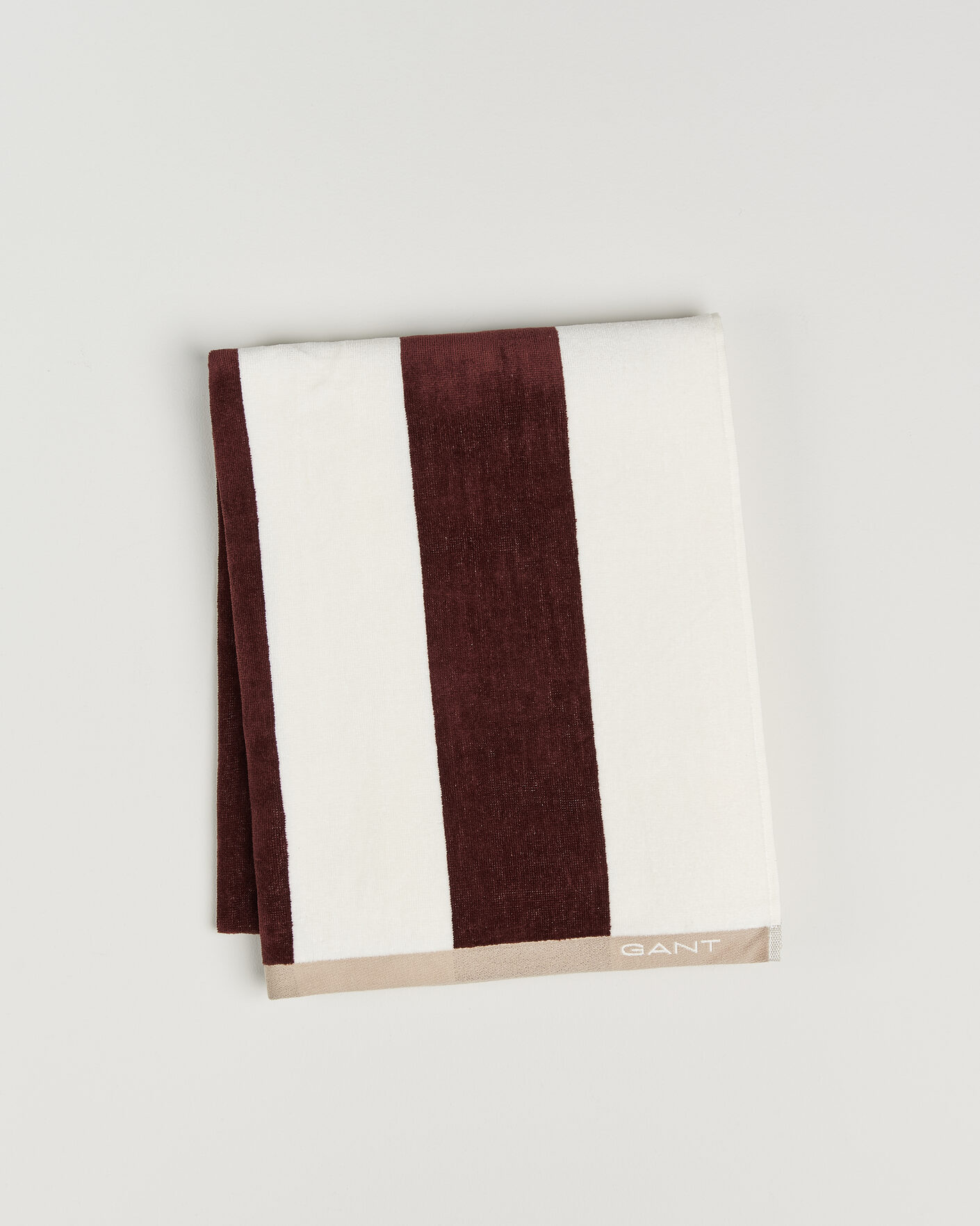 Uomini | Tessuti | GANT | Striped Beach Towel Fresh Soil