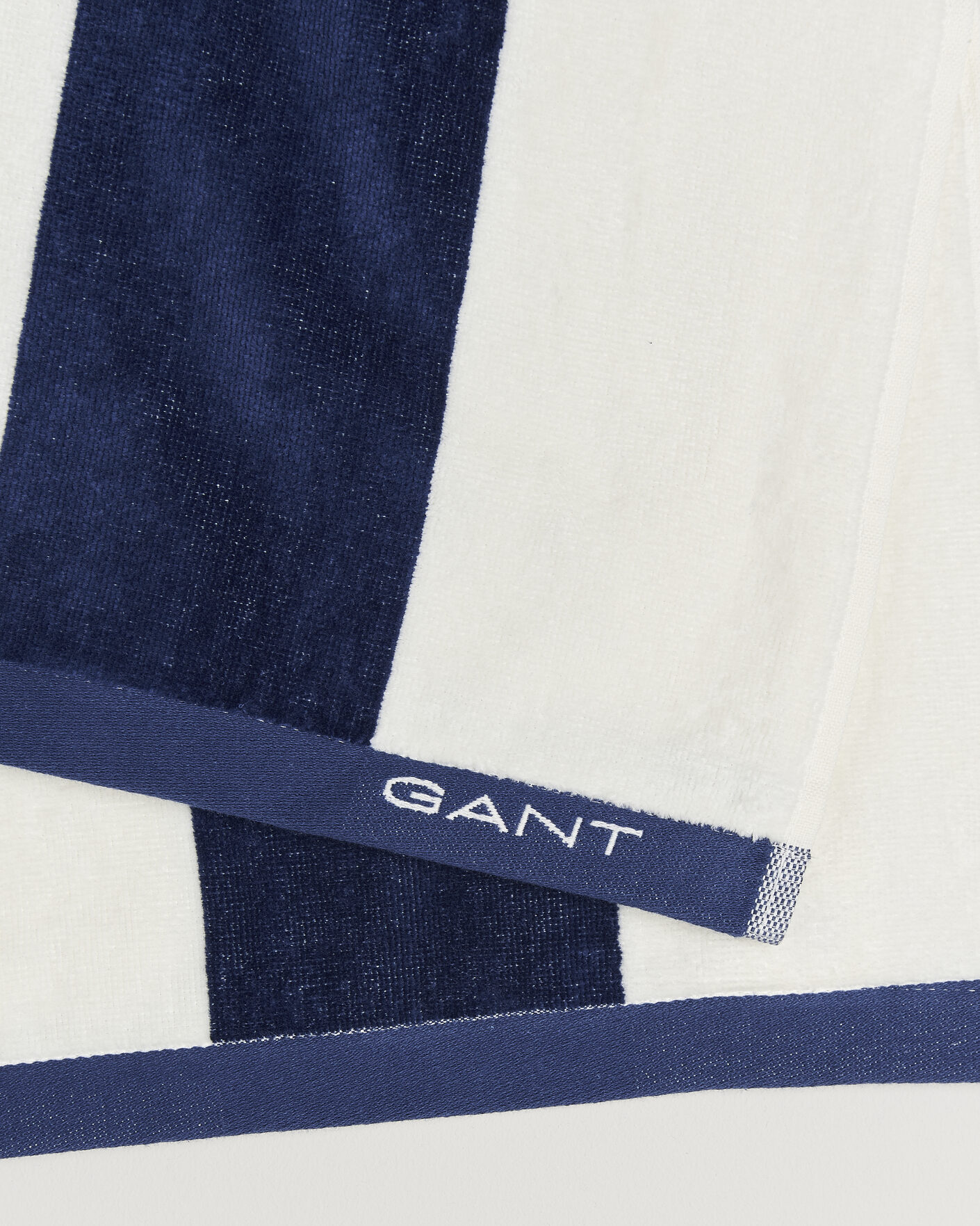 Uomini | Tessuti | GANT | Striped Beach Towel Vintage Blue
